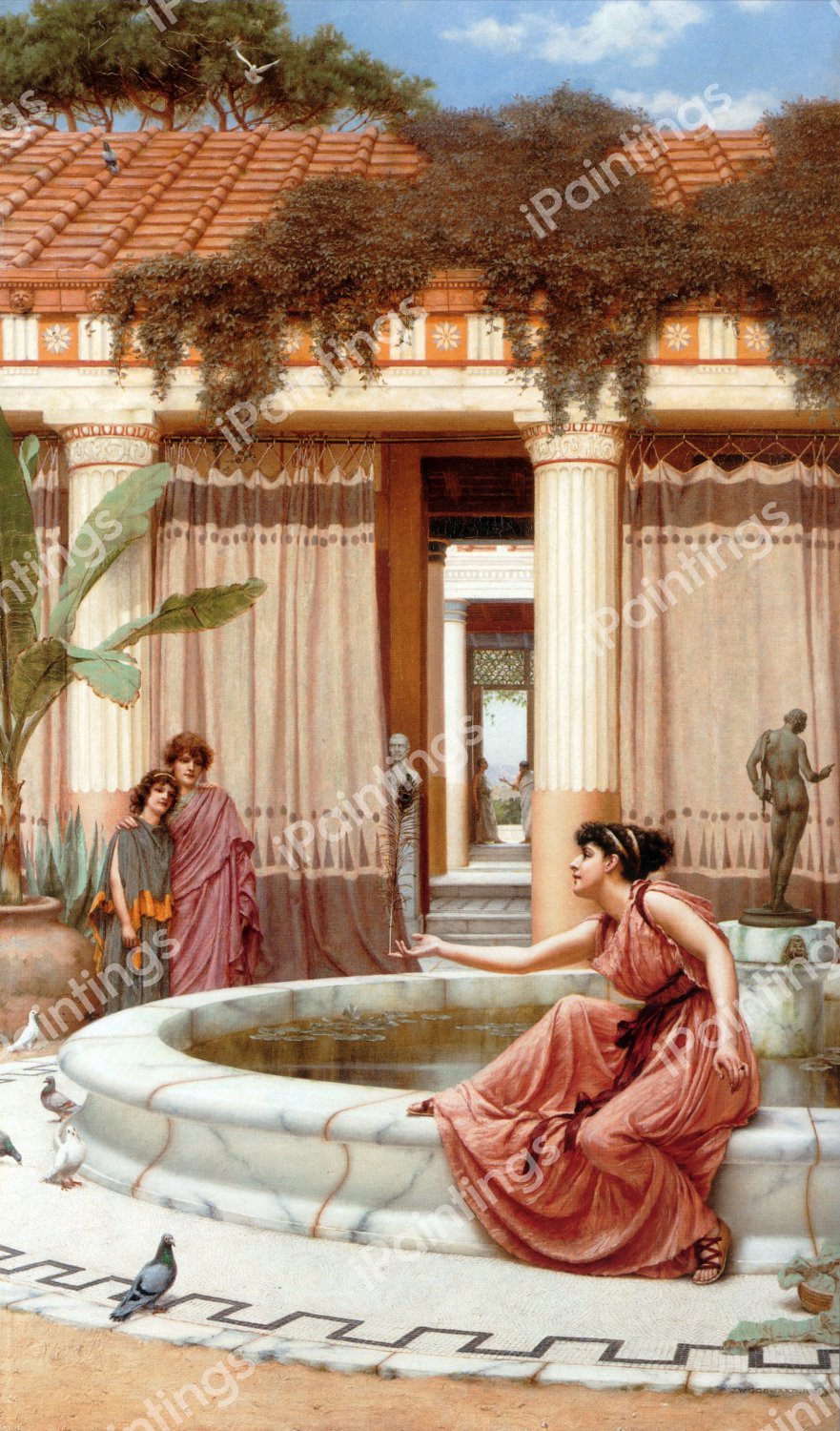 Innocent Amusements. The painting by John William Godward