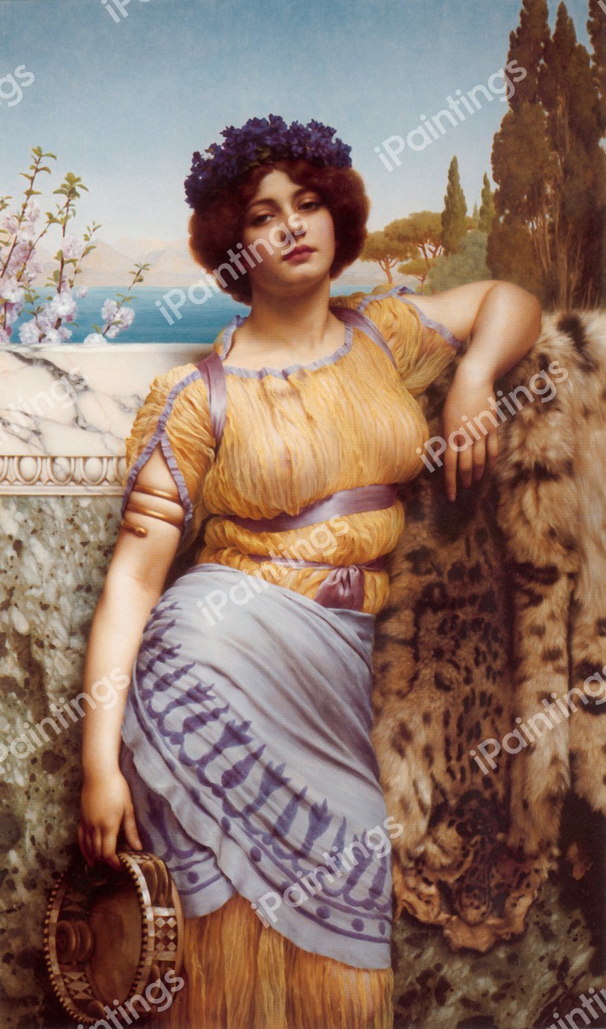 Ionian Dancing Girl. The painting by John William Godward