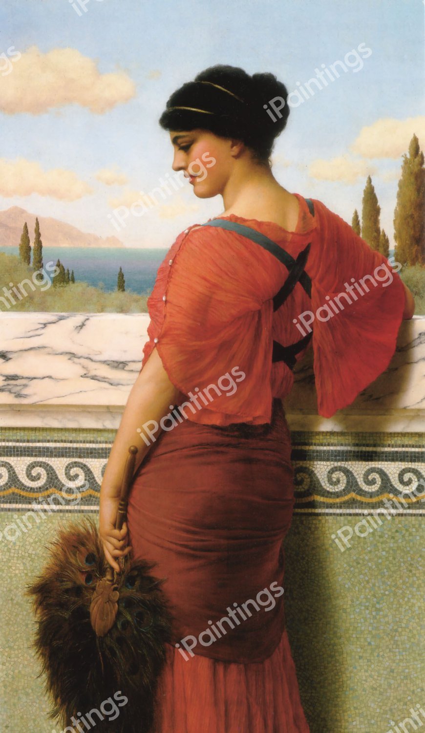 Phyleis. The painting by John William Godward