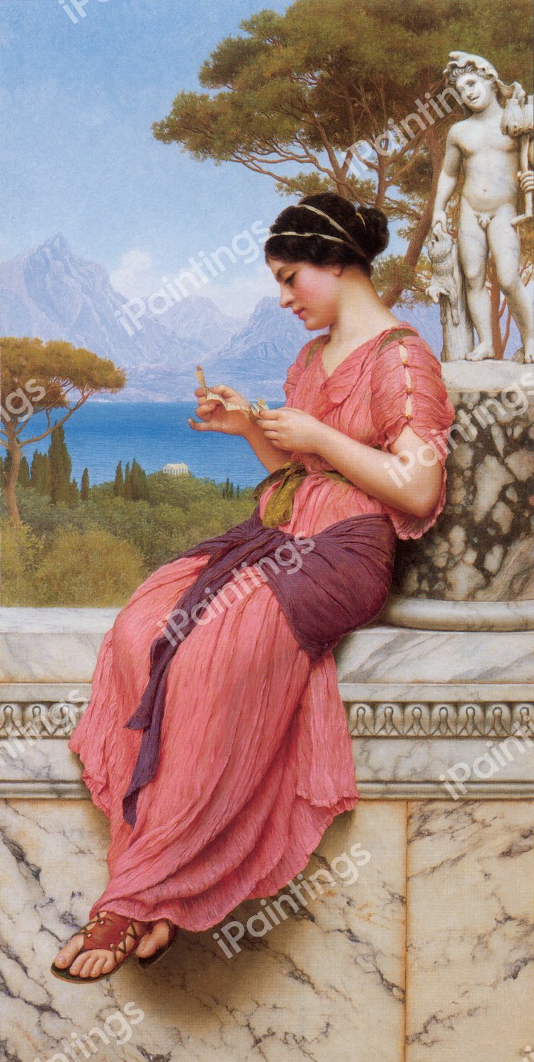 The Love Letter. The painting by John William Godward