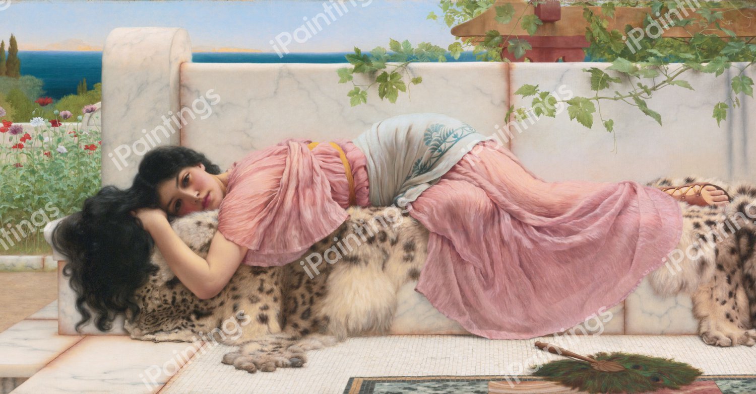 When the Heart is Young. The painting by John William Godward