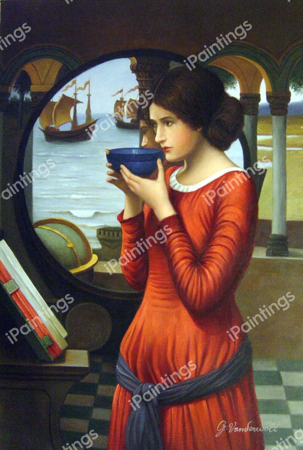 Destiny. The painting by John William Waterhouse