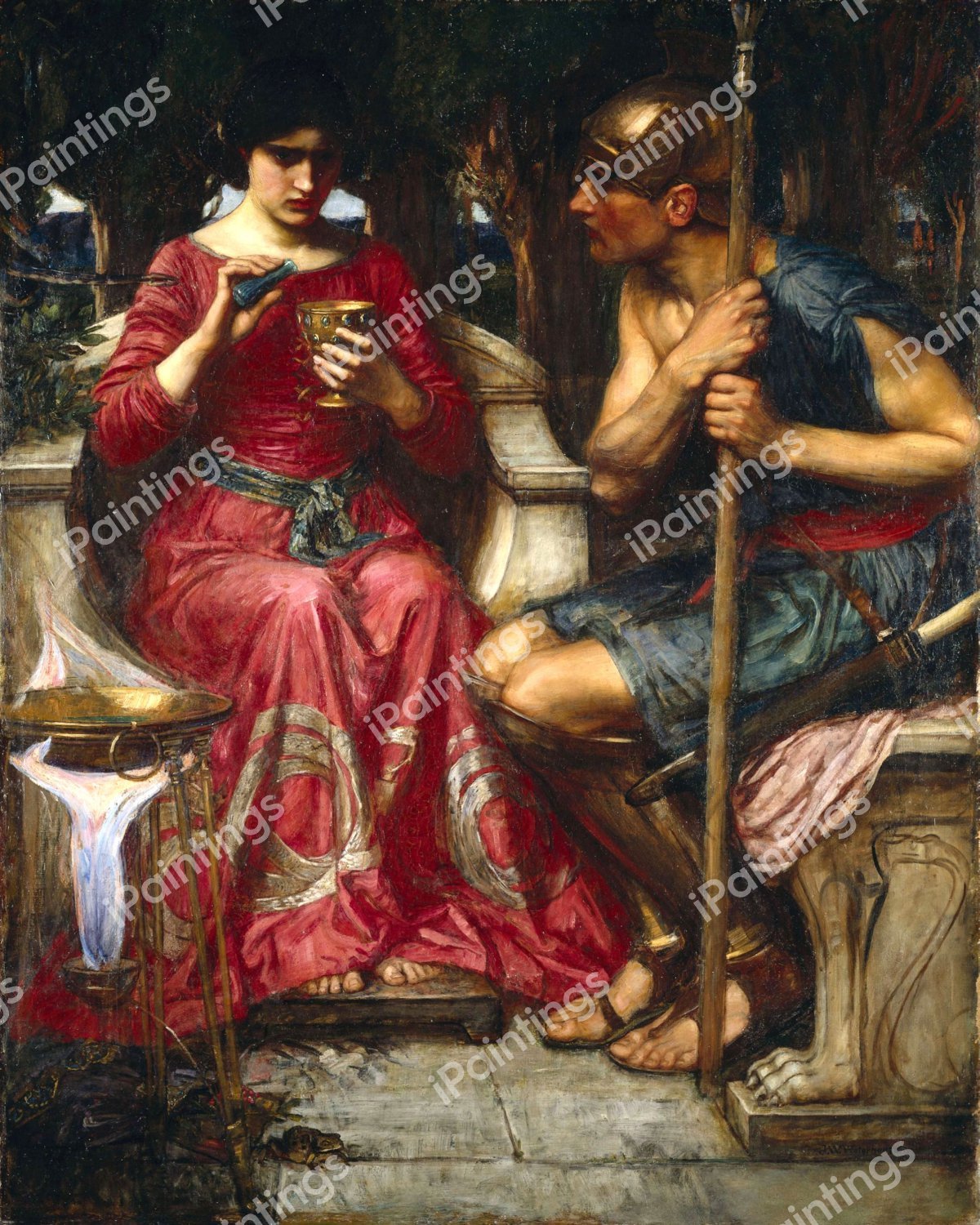 Jason and Medea. The painting by John William Waterhouse