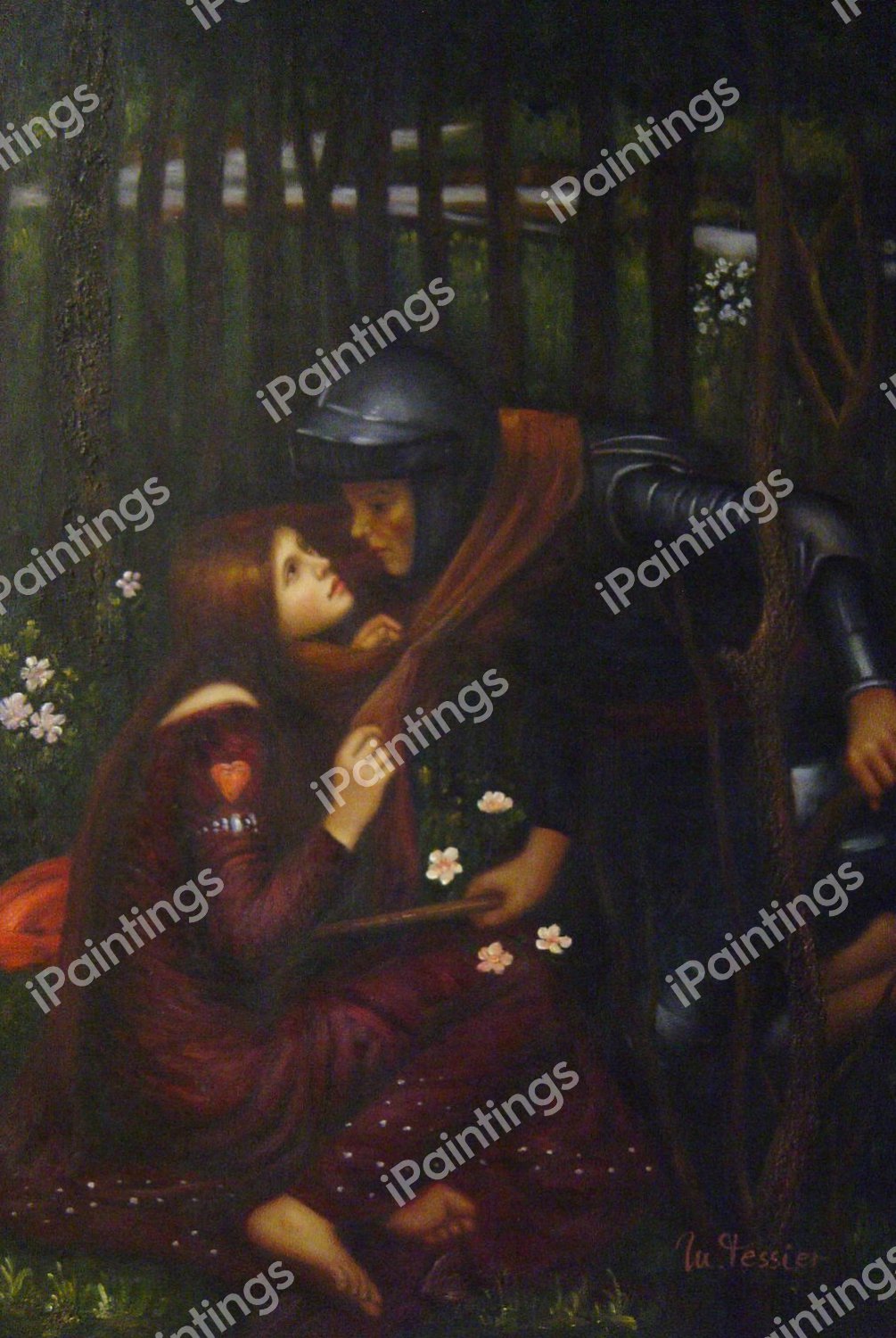 La Belle Dame Sans Merci. The painting by John William Waterhouse