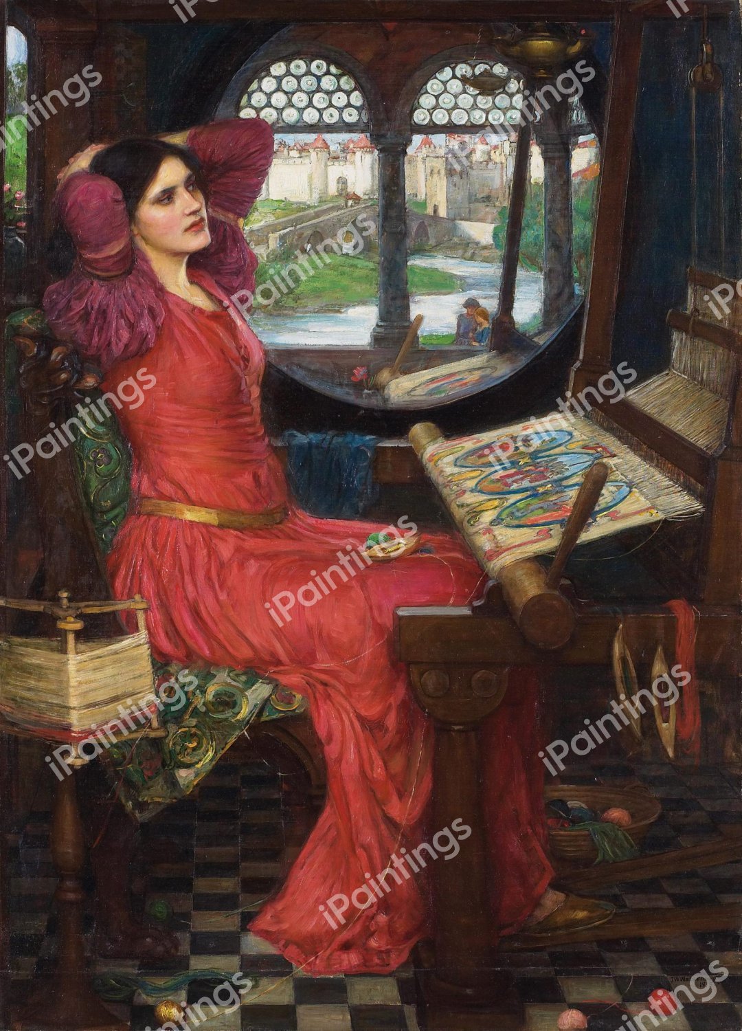 Lady of Shalott: I am Half-Sick of Shadows. The painting by John William Waterhouse