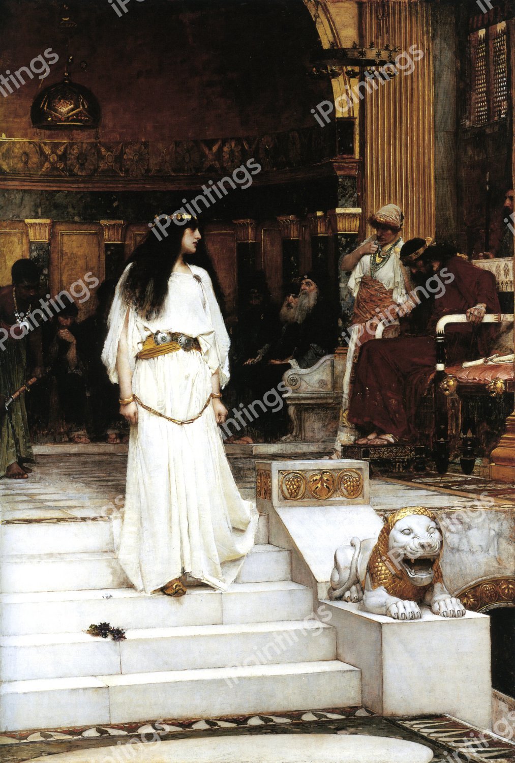 Mariamne Leaving the Judgement Seat of Herod. The painting by John William Waterhouse