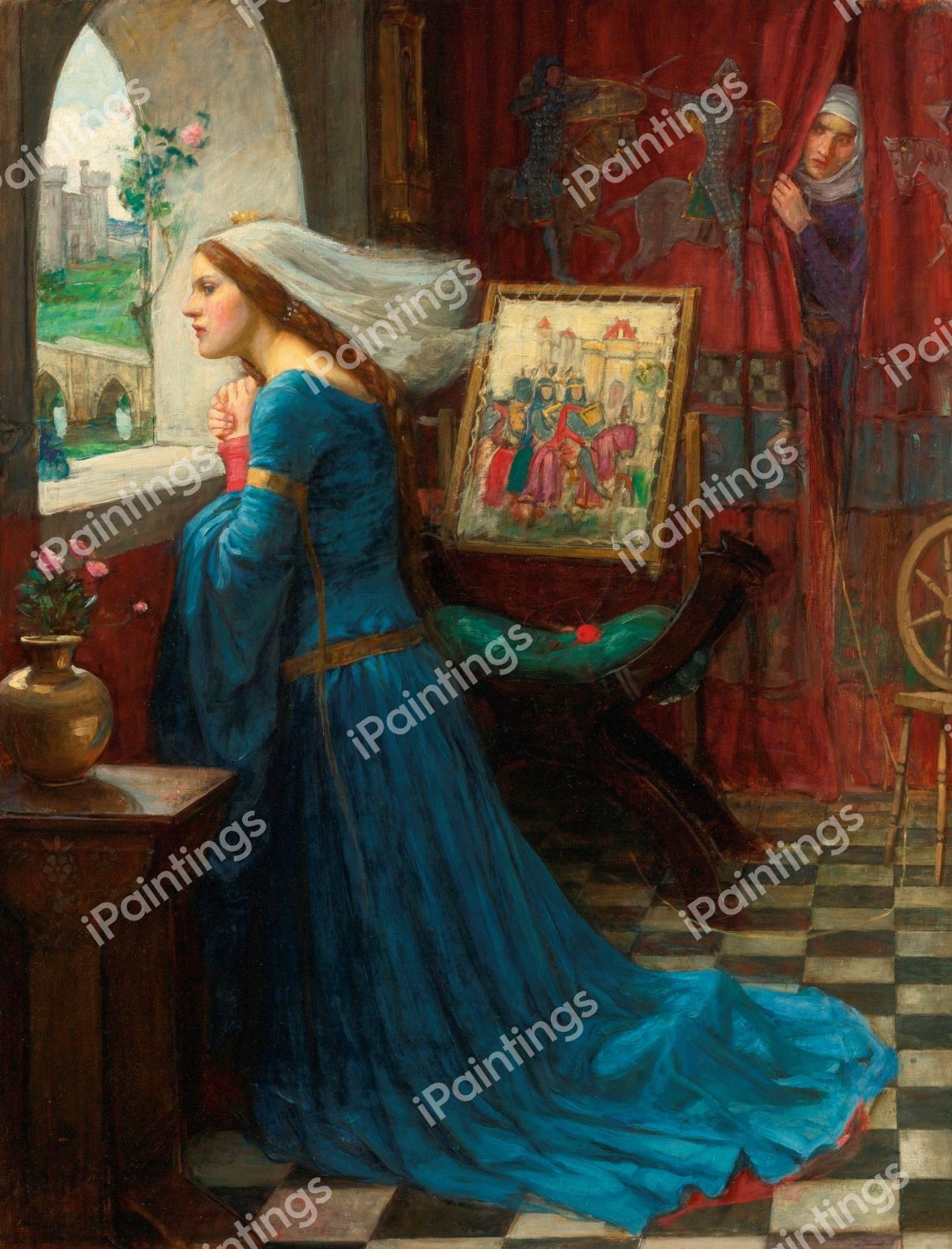 The Fair Rosamund. The painting by John William Waterhouse
