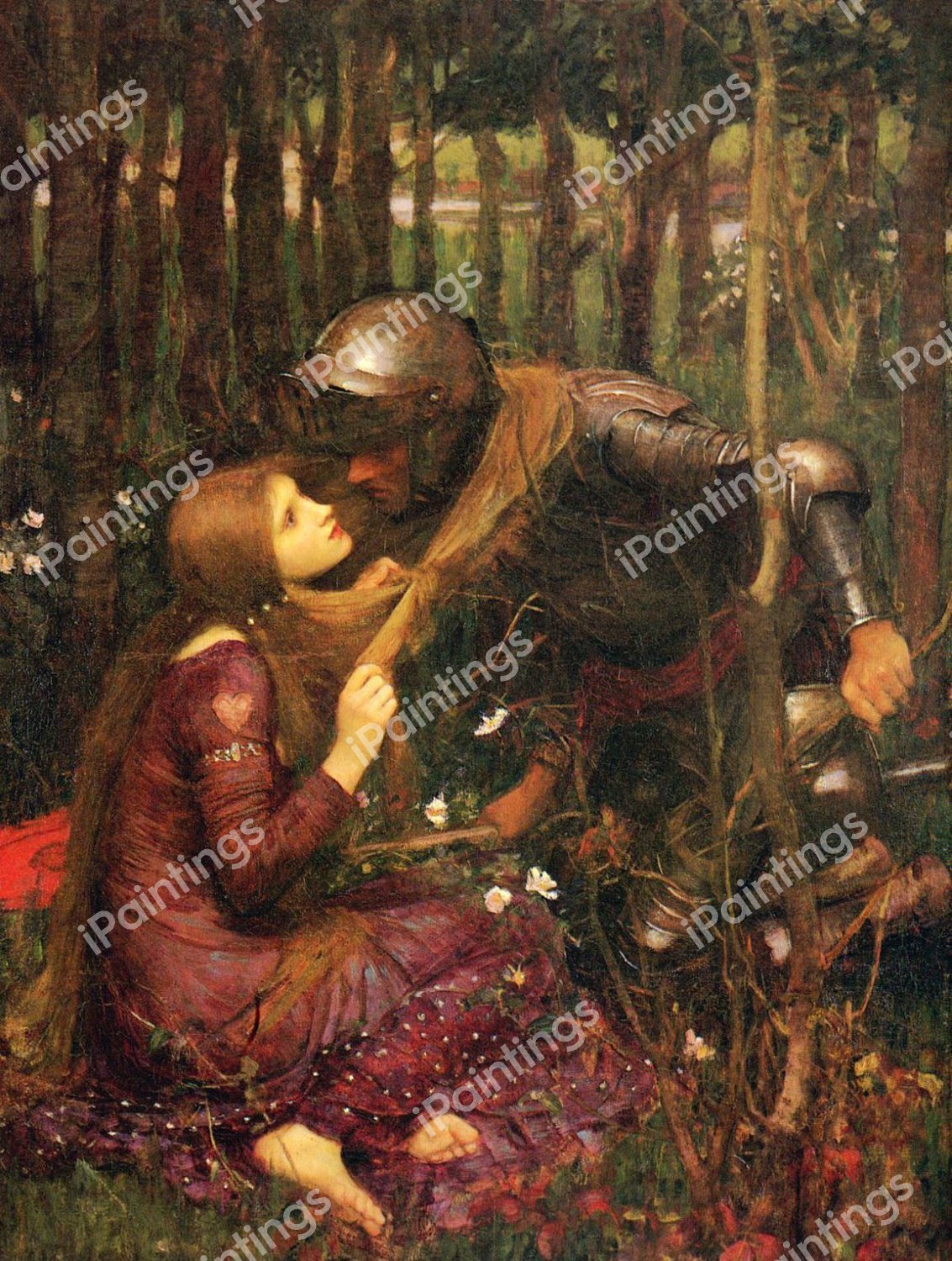 The La Belle Dame Sans Merci. The painting by John William Waterhouse