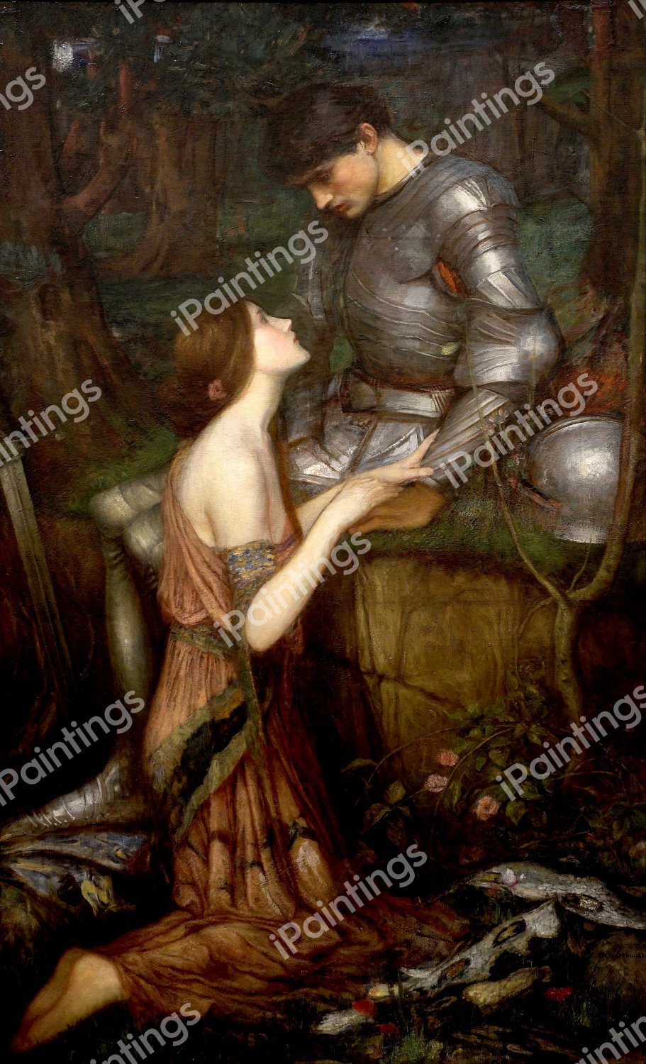 The Visitation of Lamia. The painting by John William Waterhouse