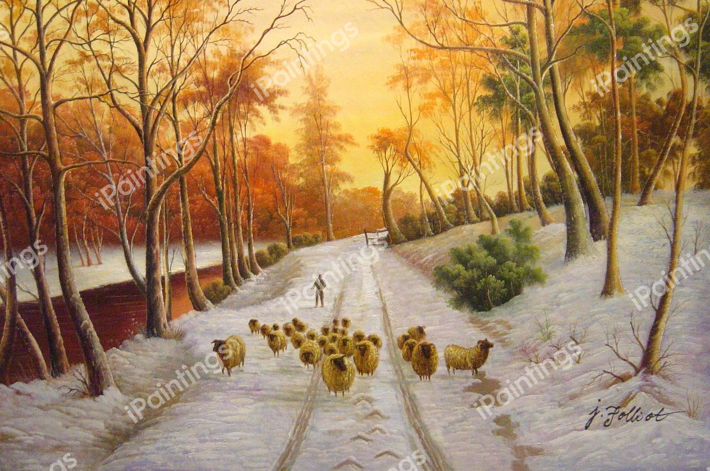 Glowed With Tints Of Evening Hours. The painting by Joseph Farquharson