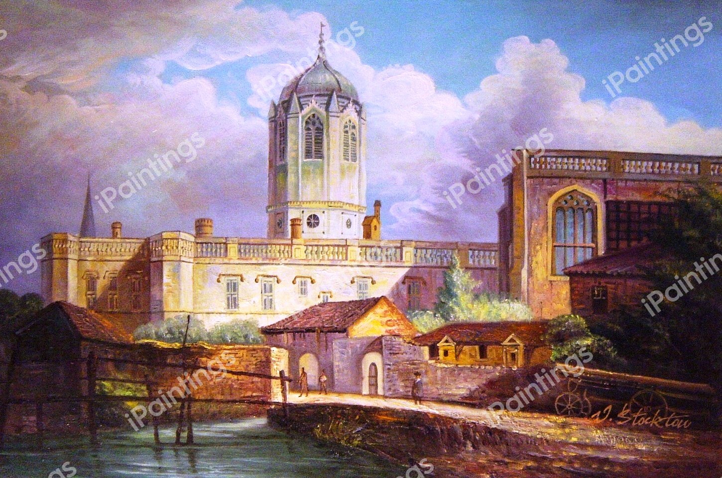 Christ Church, Oxford. The painting by Joseph Mallard William Turner