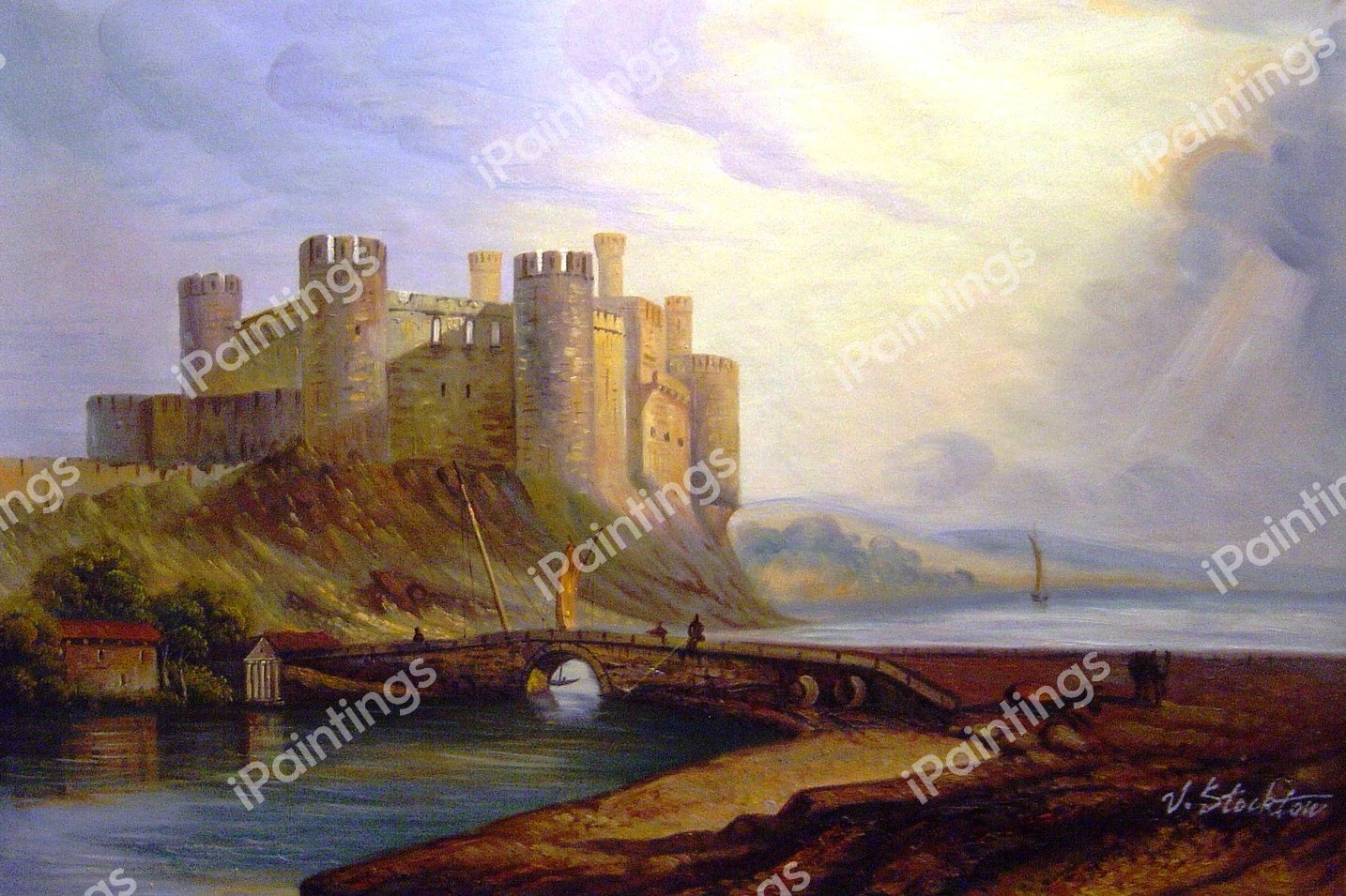 Conway Castle. The painting by Joseph Mallard William Turner