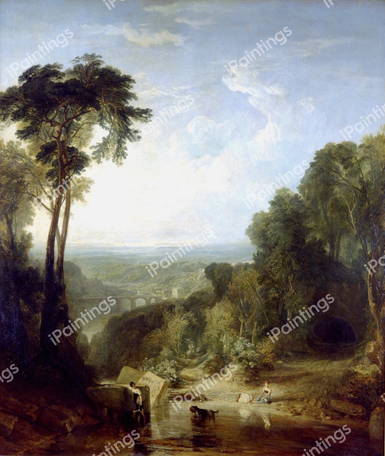 Crossing of the Brook. The painting by Joseph Mallard William Turner