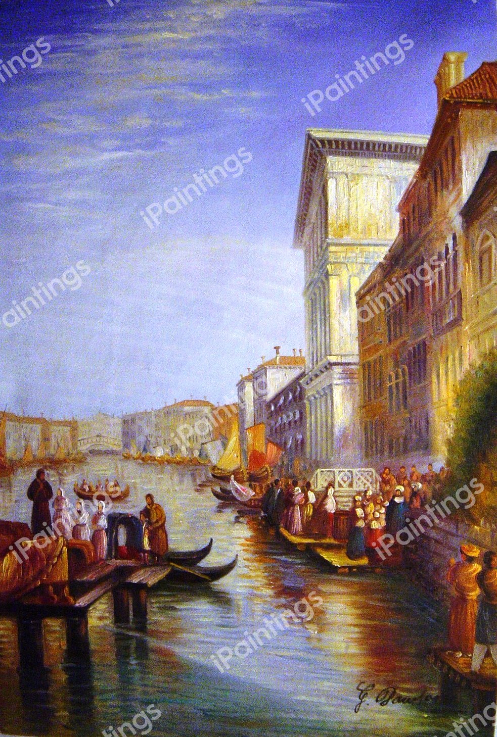 The Grand Canal In Venice. The painting by Joseph Mallard William Turner