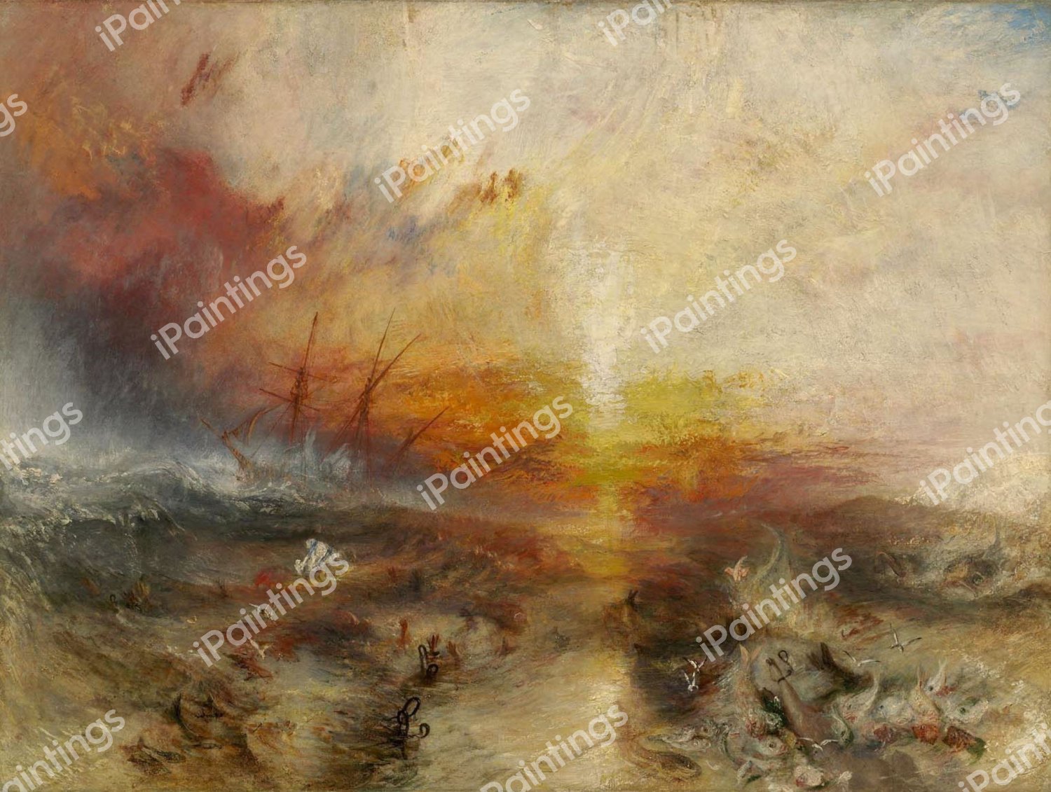 The Slave Ship. The painting by Joseph Mallard William Turner