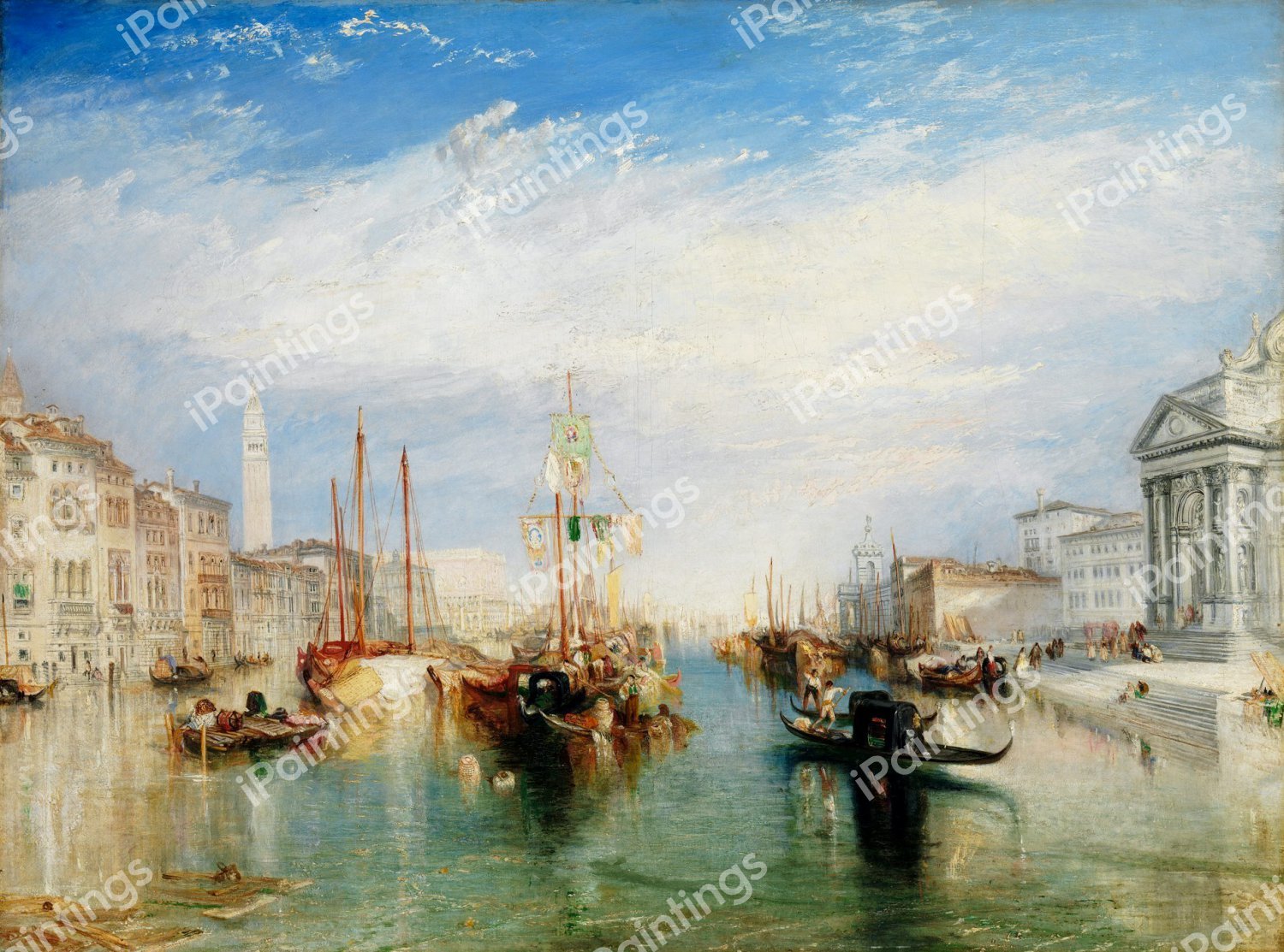 Venice, from the Porch of Madonna della Salute. The painting by Joseph Mallard William Turner