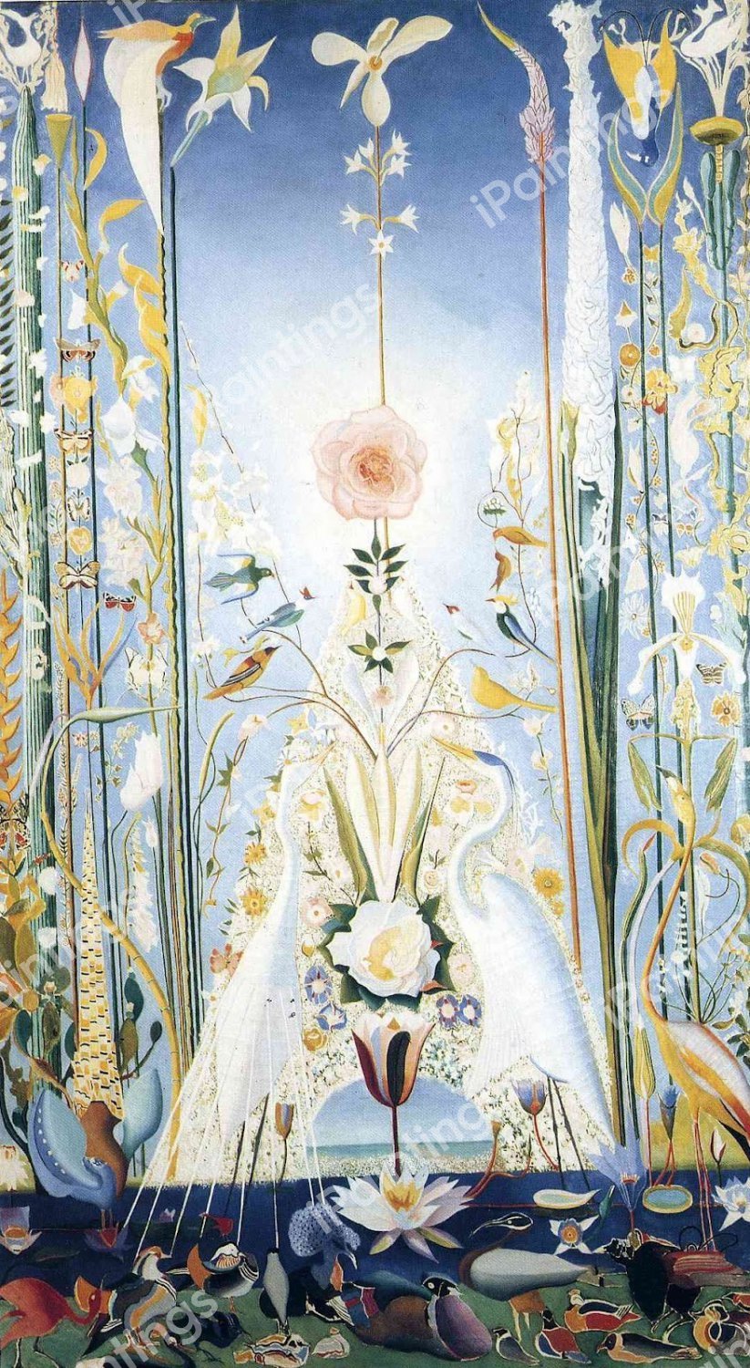 Apotheosis of the Rose. The painting by Joseph Stella
