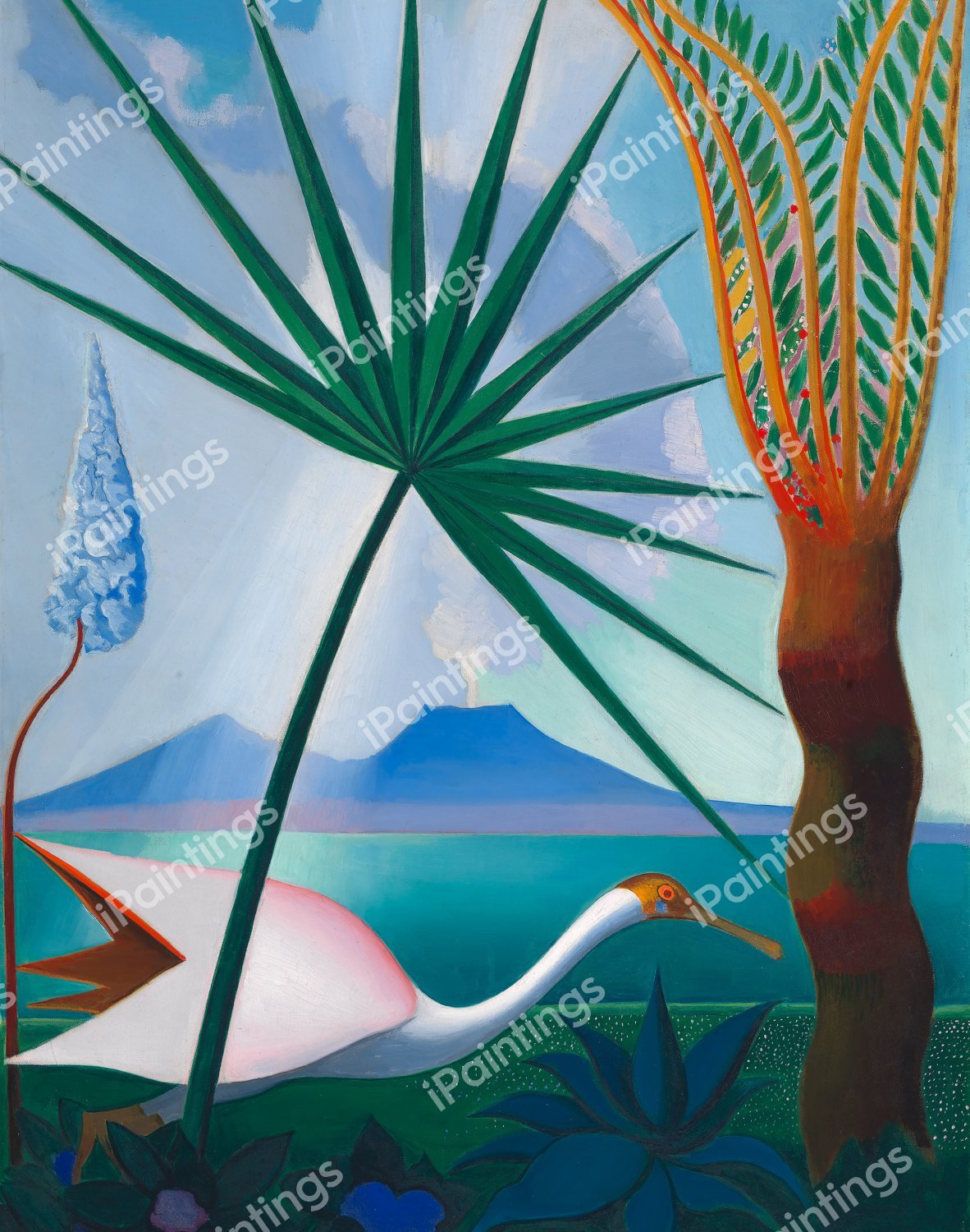 Neapolitan Song. The painting by Joseph Stella