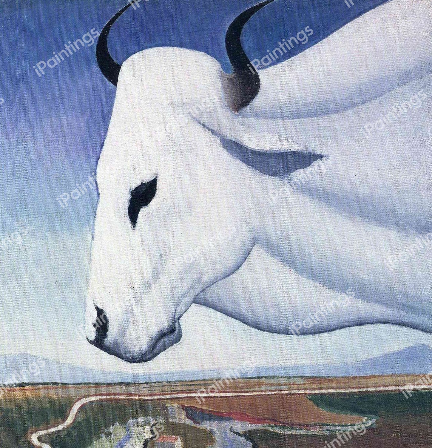 The Ox. The painting by Joseph Stella