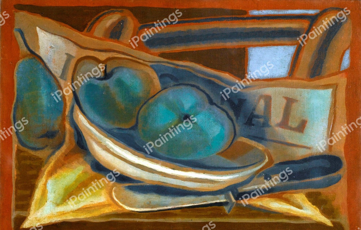 Apples. The painting by Juan Gris