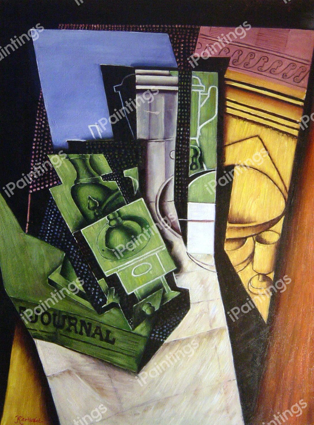 Breakfast. The painting by Juan Gris