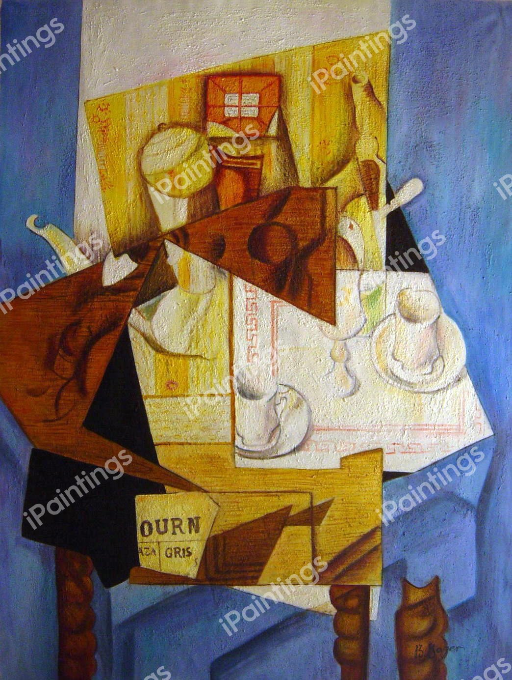 Breakfast. The painting by Juan Gris