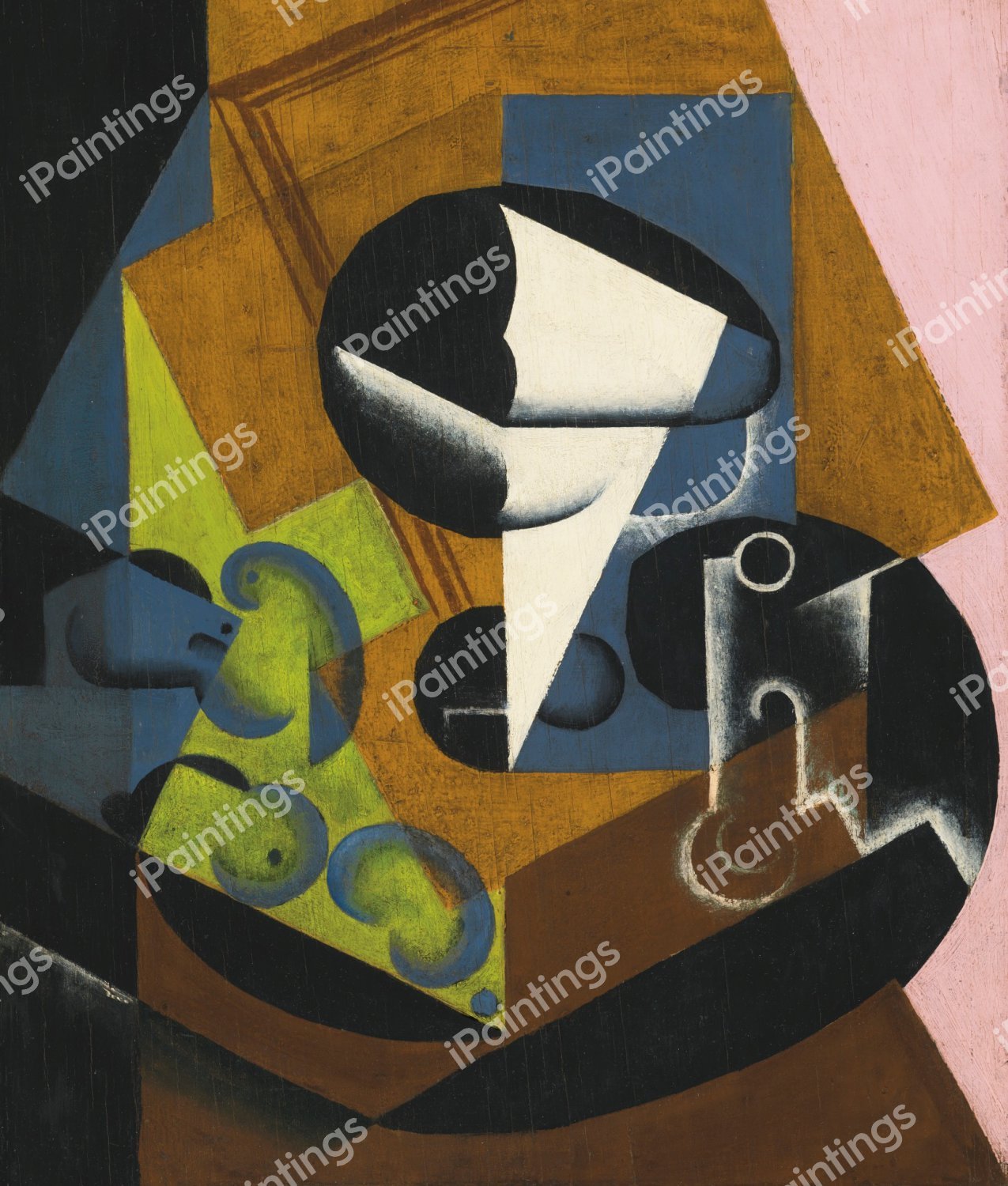 Compotier and Fruit . The painting by Juan Gris