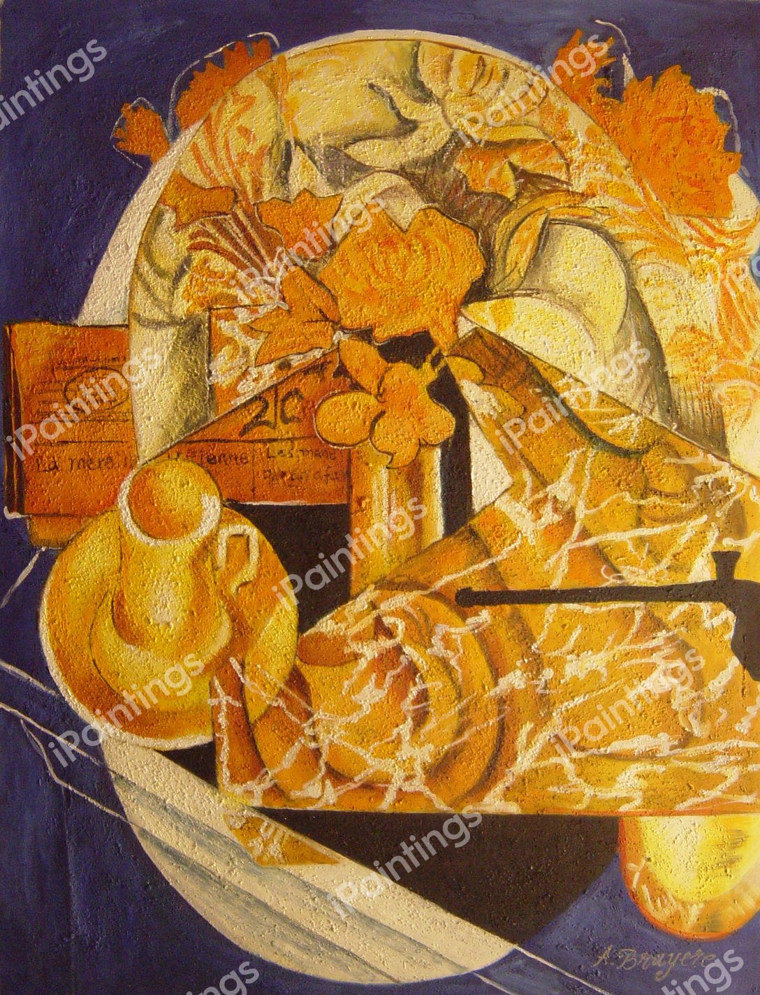 Flowers. The painting by Juan Gris