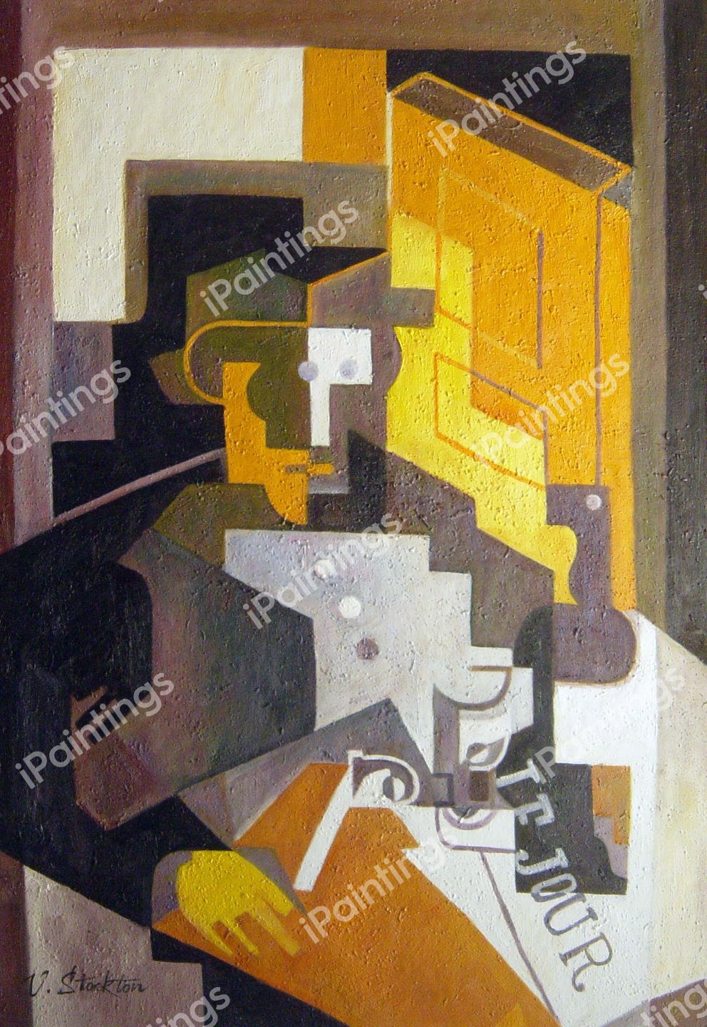 Man From Touraine. The painting by Juan Gris