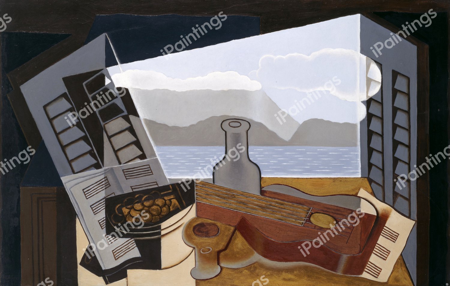 Open Window. The painting by Juan Gris