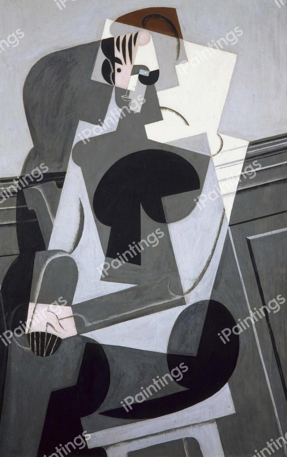 Portrait of Madame Josette Gris. The painting by Juan Gris