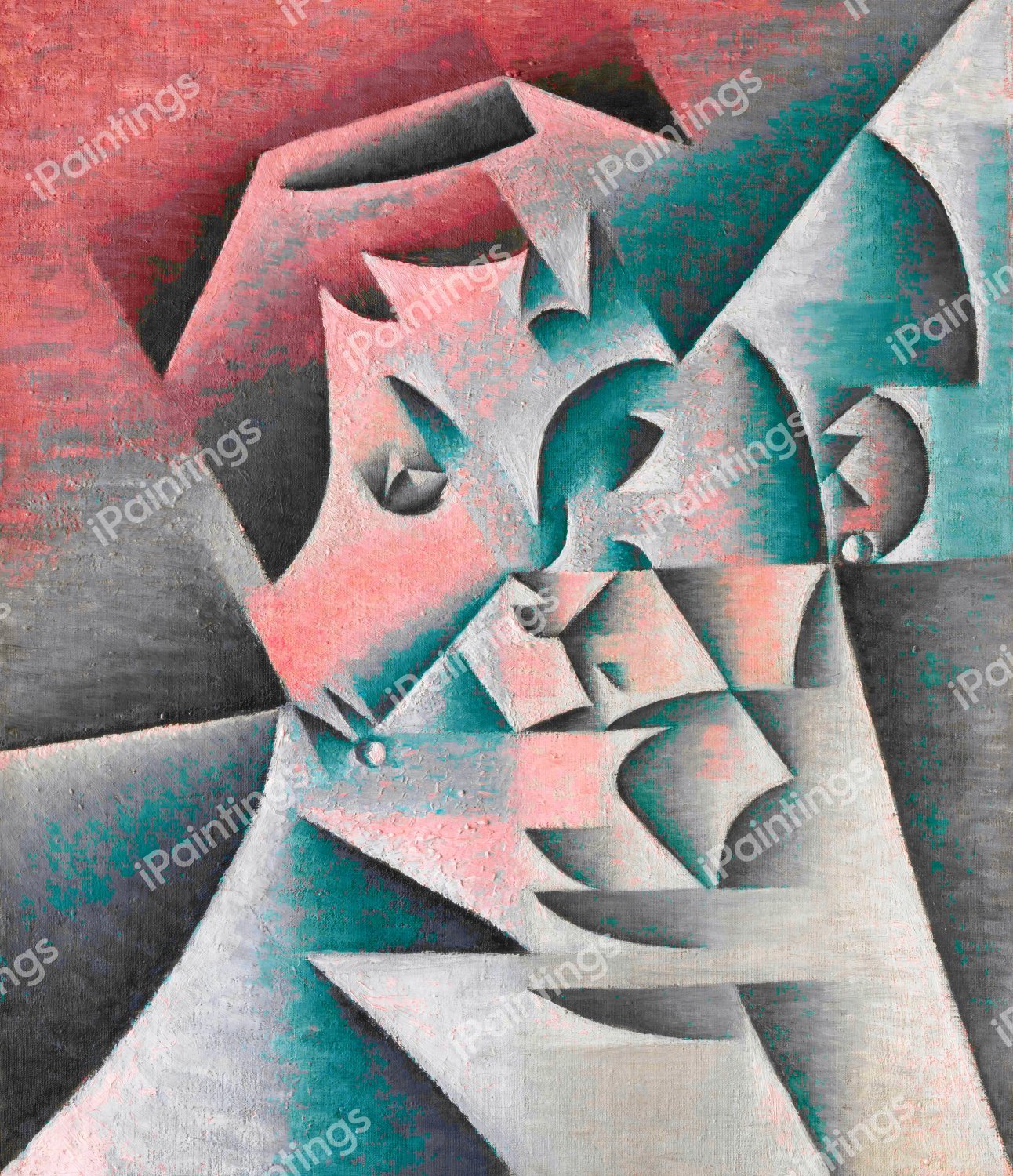 Portrait of the Artists Mother. The painting by Juan Gris