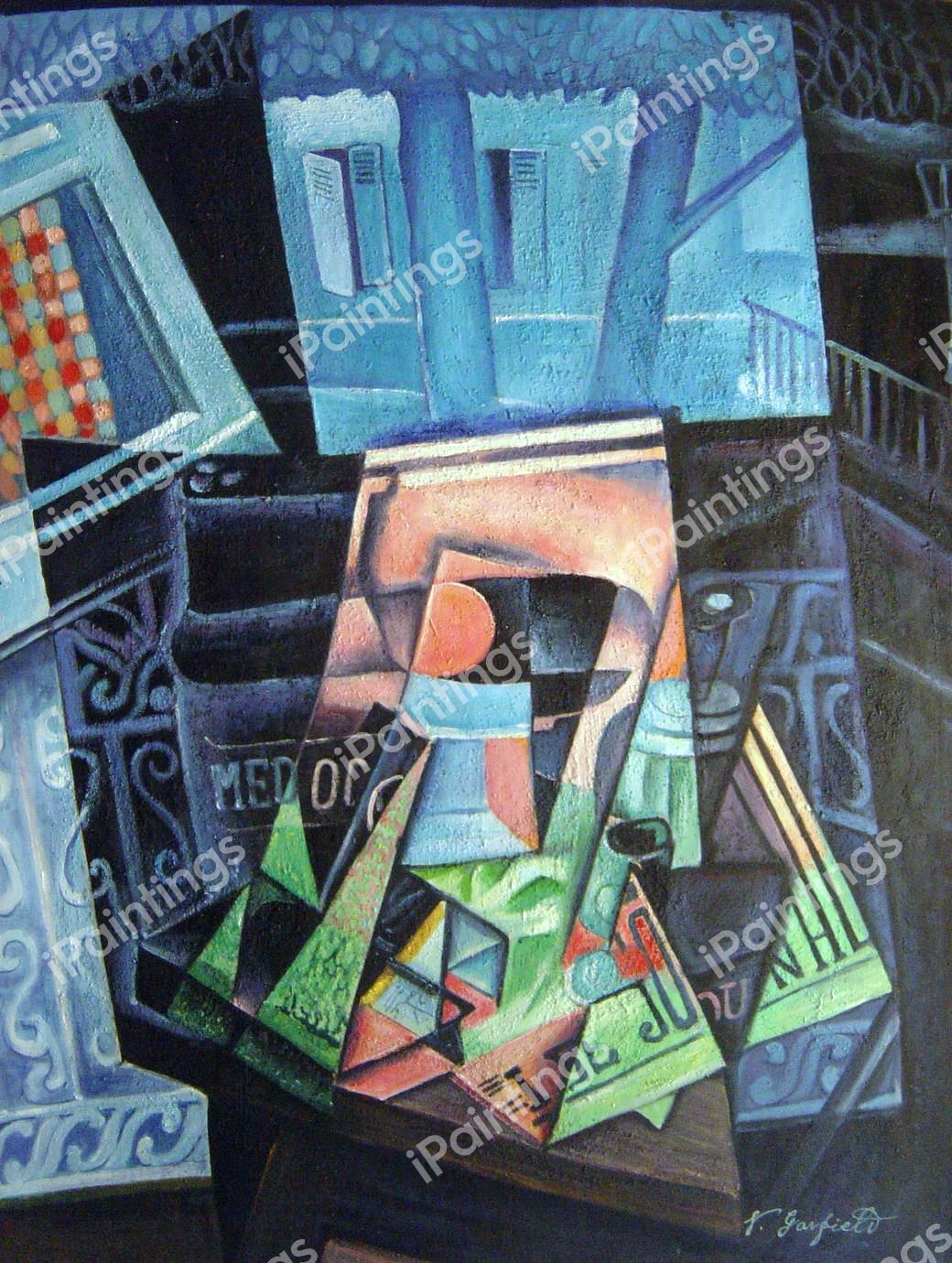 Still Life And Townscape. The painting by Juan Gris
