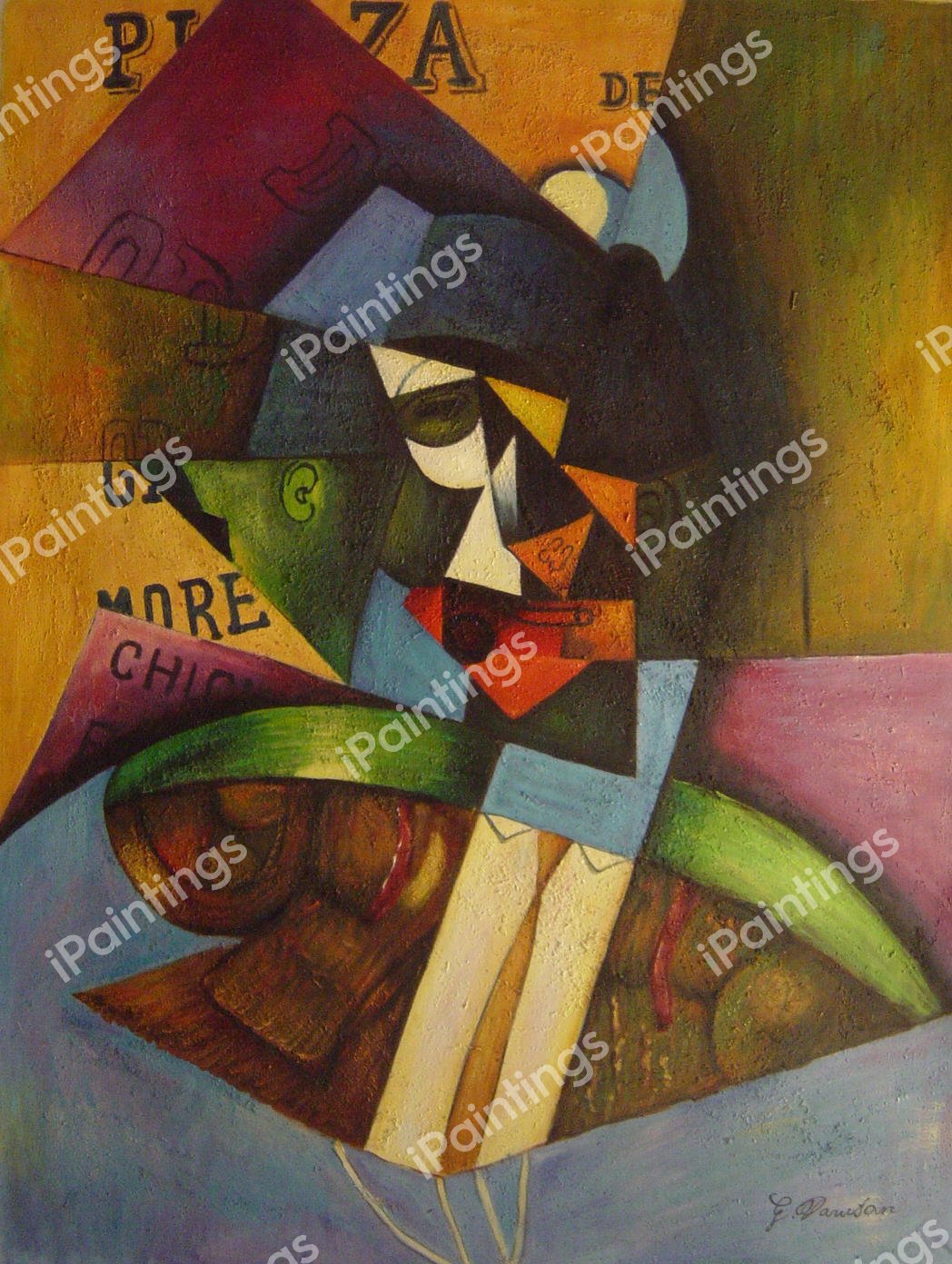 The Bull Fighter. The painting by Juan Gris