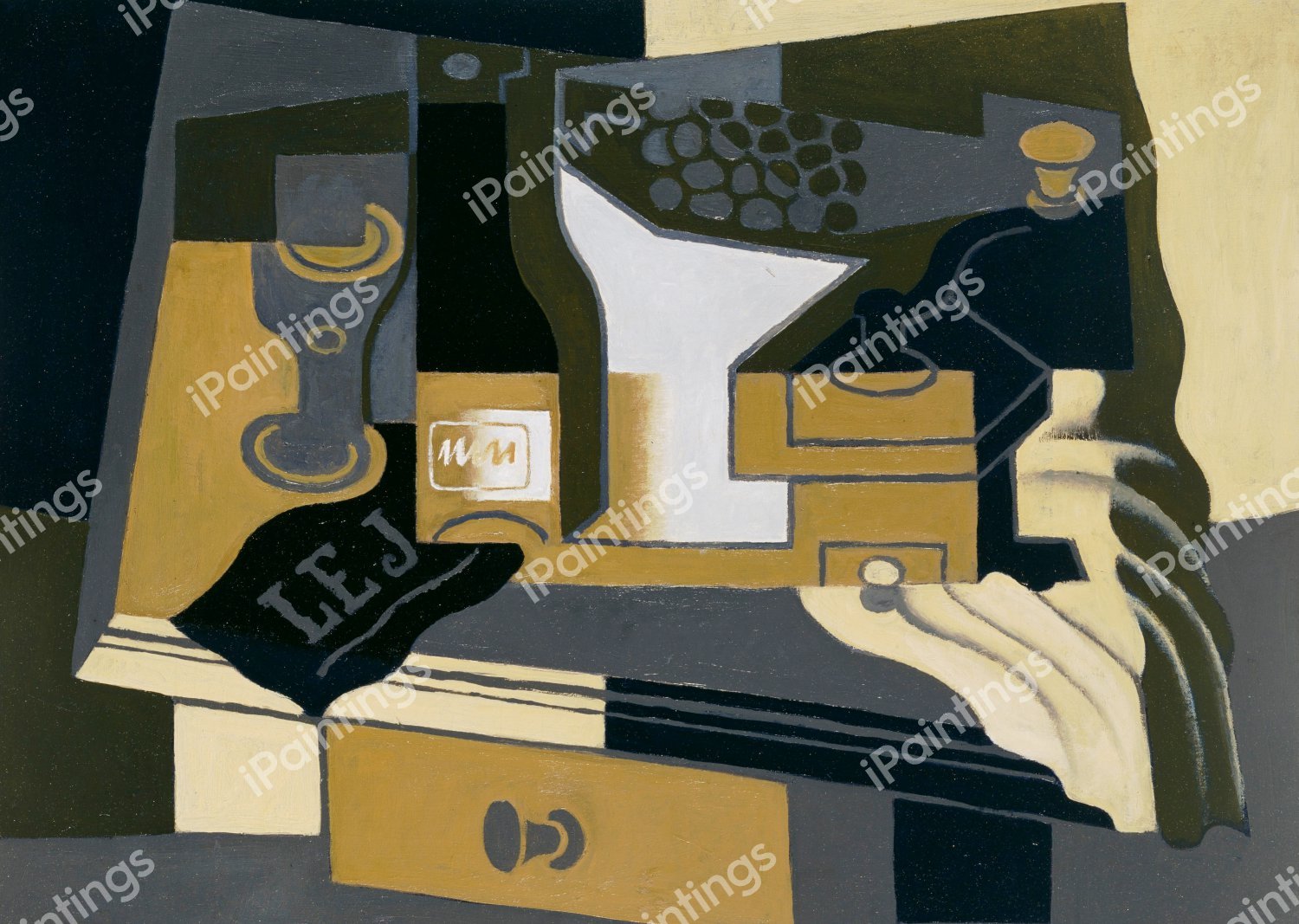 The Coffee Grinder. The painting by Juan Gris