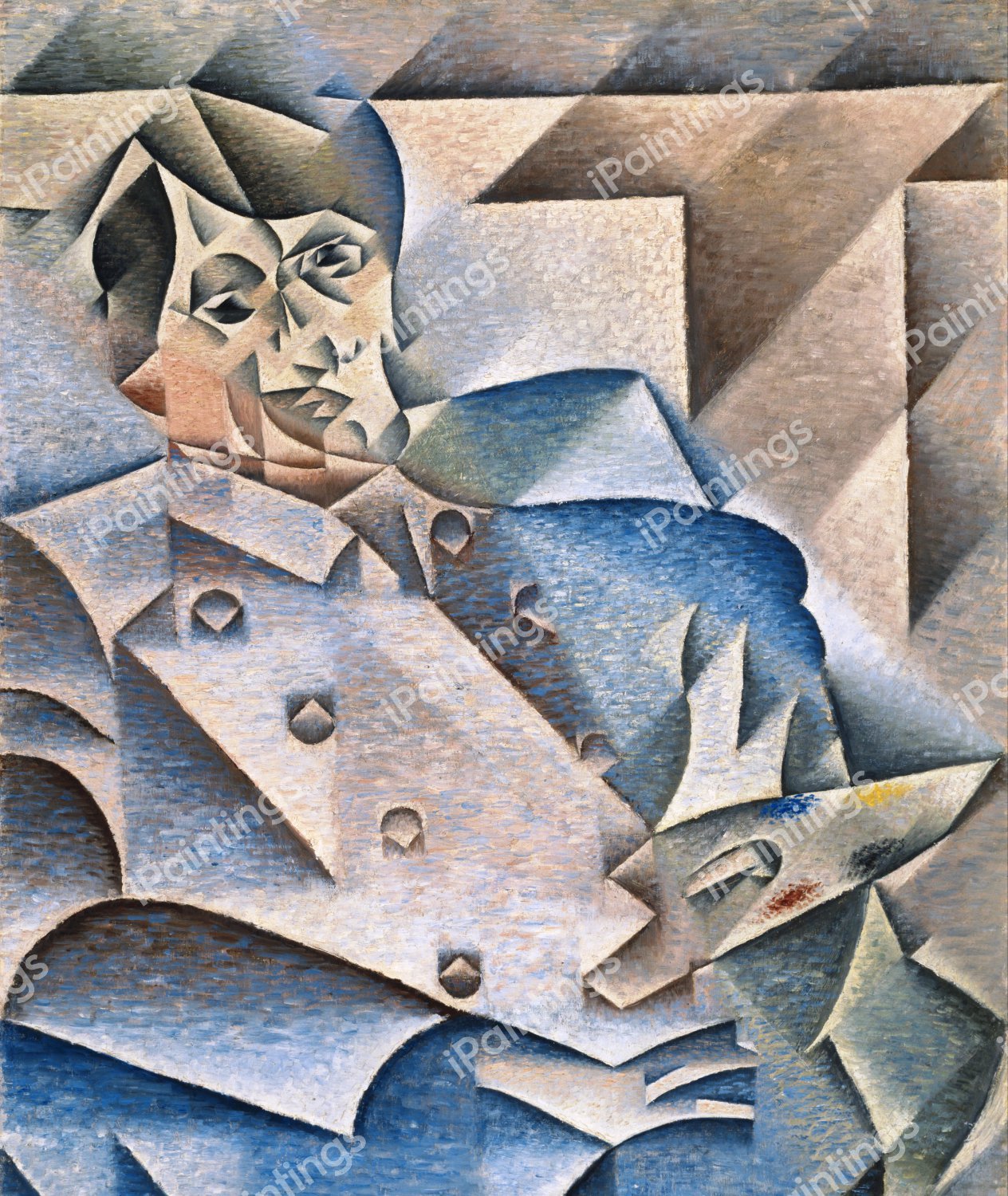 The Portrait of Pablo Picasso. The painting by Juan Gris