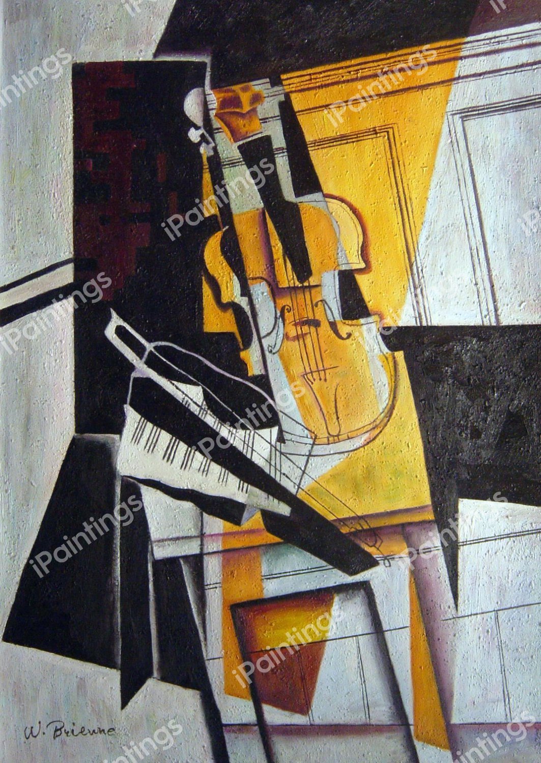 The Violin. The painting by Juan Gris