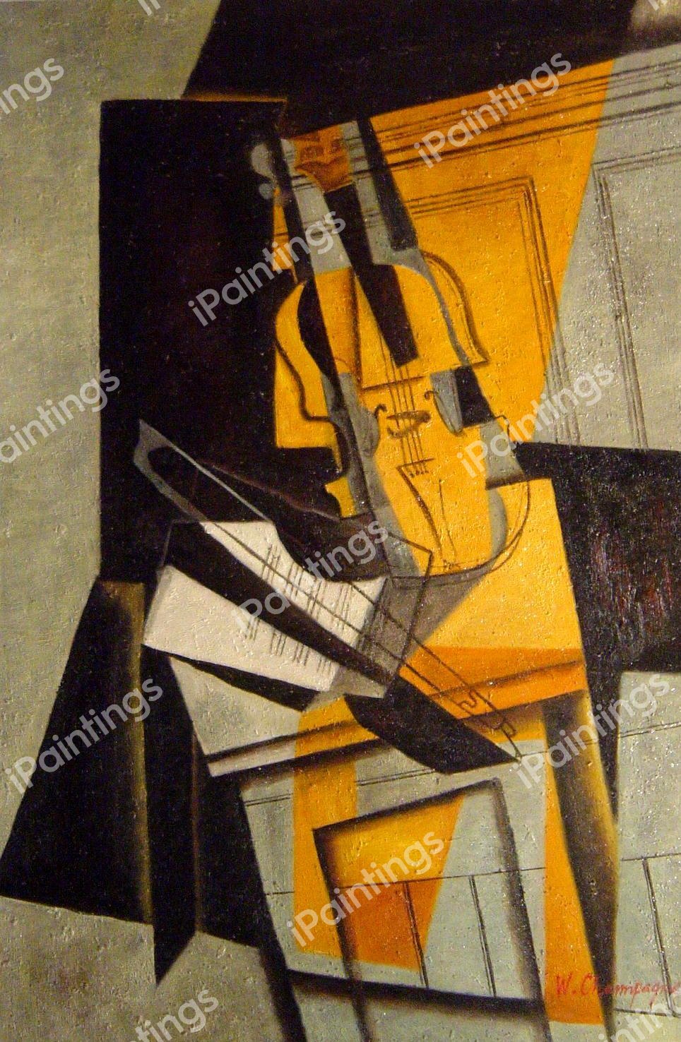 The Violin. The painting by Juan Gris