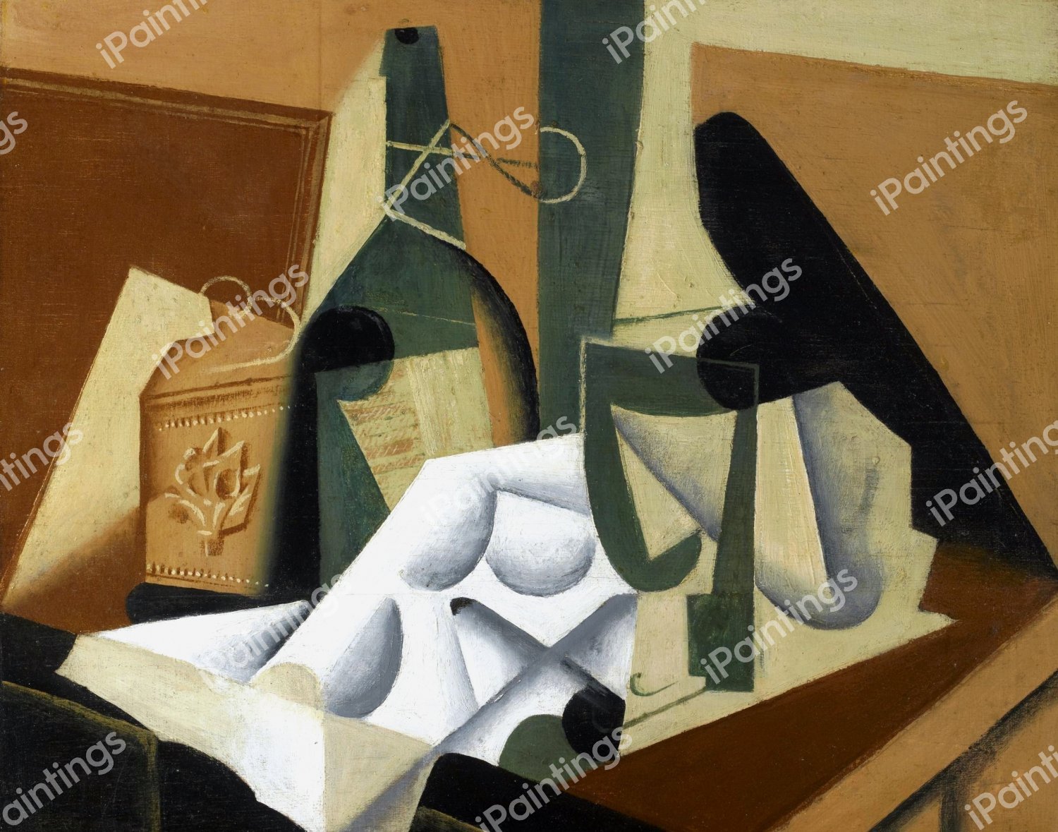 The White Tablecloth. The painting by Juan Gris