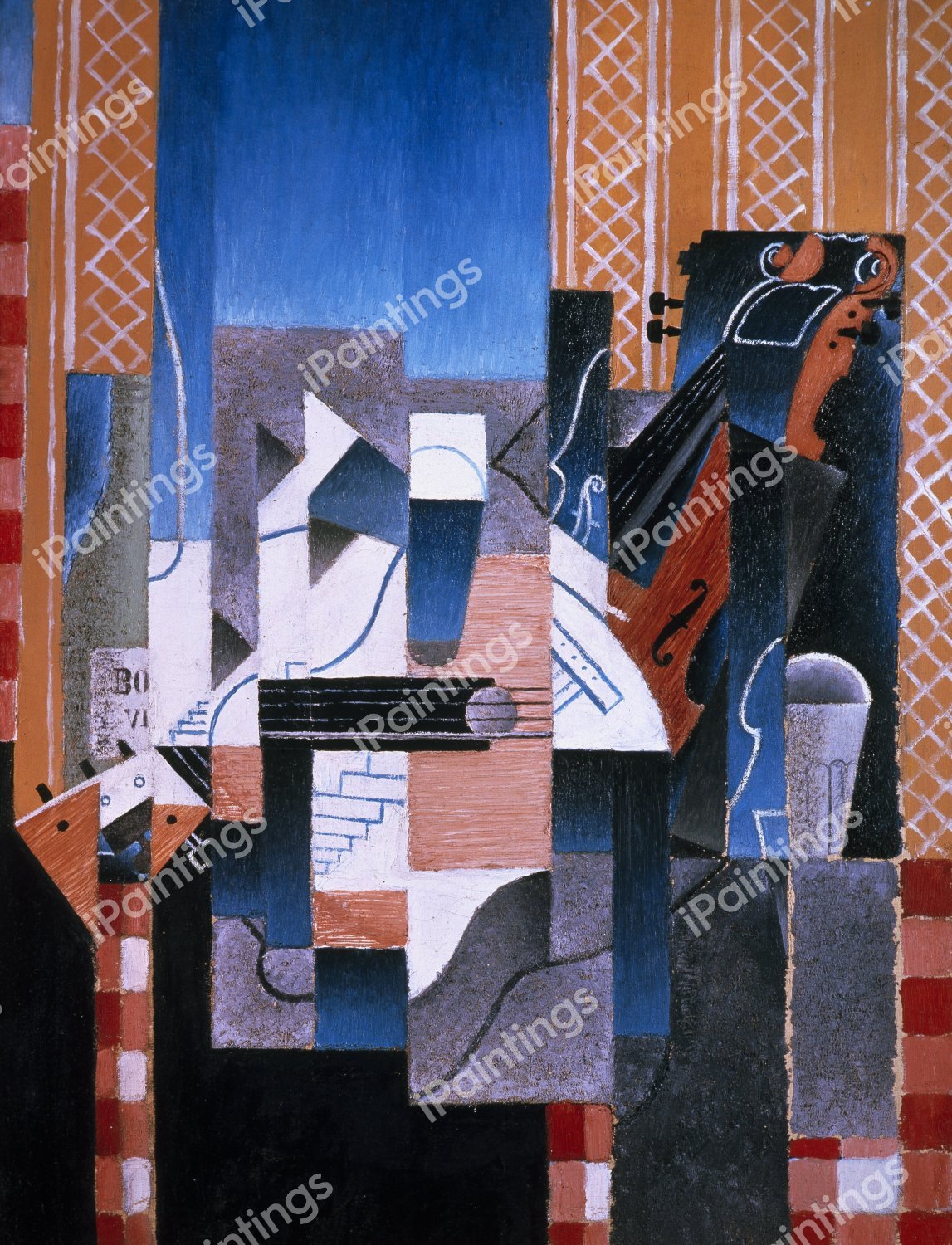 Violin and Guitar 2. The painting by Juan Gris