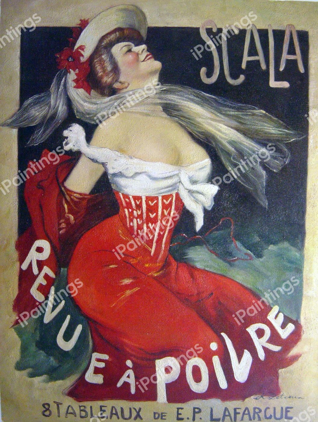 A Scala, Revue a Poivre. The painting by Jules Alexandre Grun