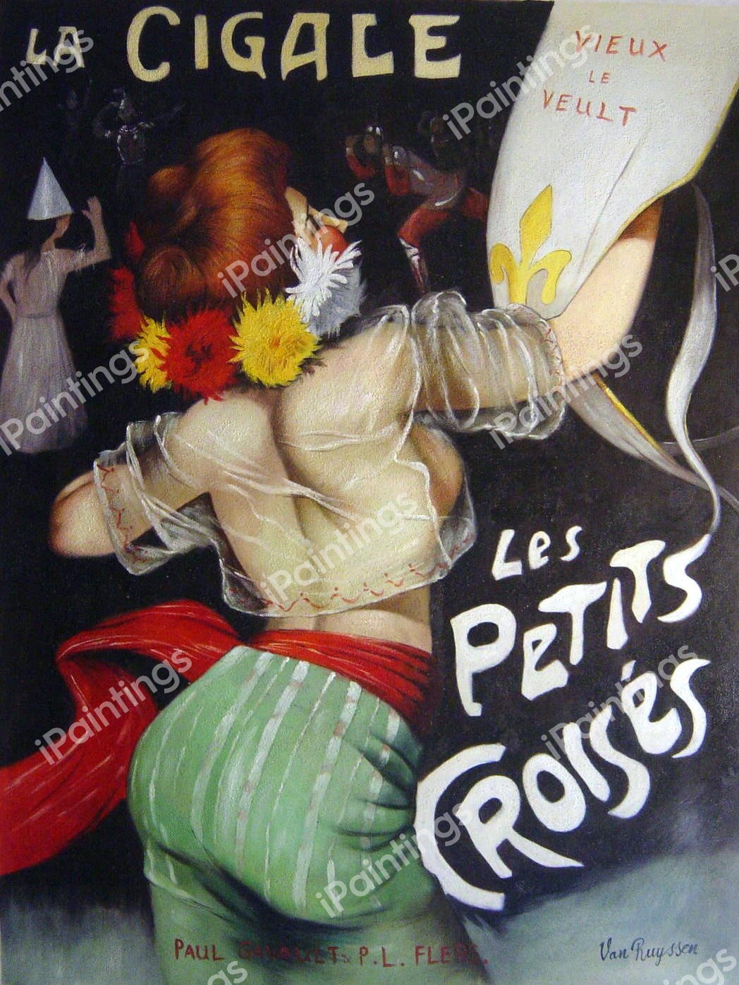 Les Petits Croises. The painting by Jules Alexandre Grun