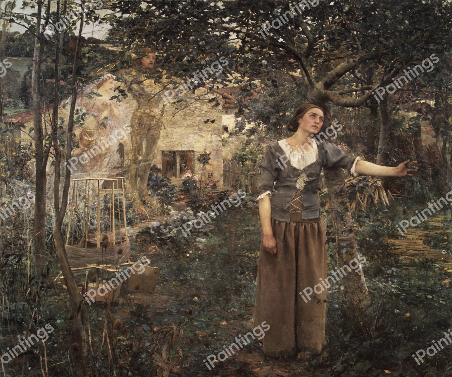 Garden with Joan of Arc 1. The painting by Jules Bastien-Lepage