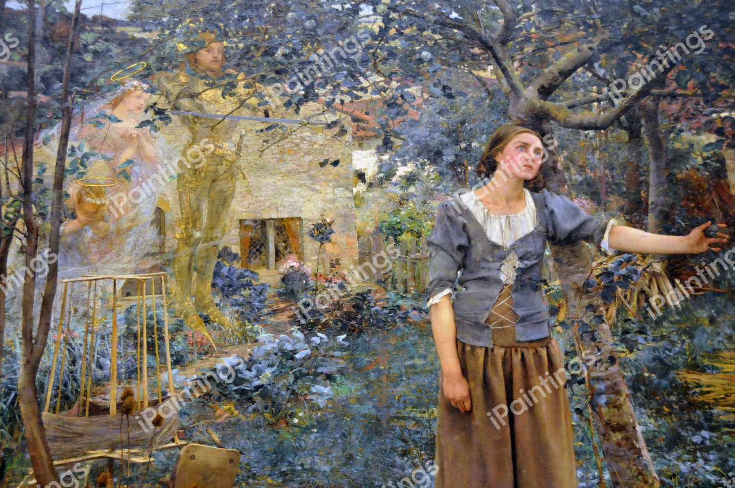 Garden with Joan of Arc 2. The painting by Jules Bastien-Lepage
