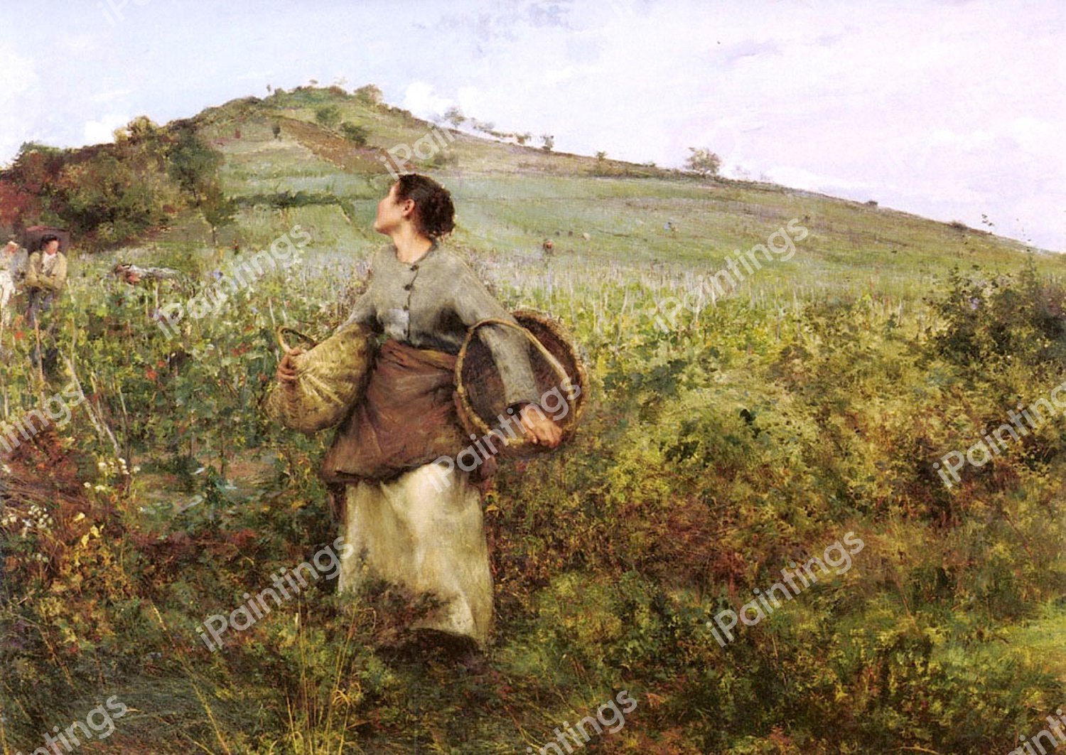 Harvest Time. The painting by Jules Bastien-Lepage