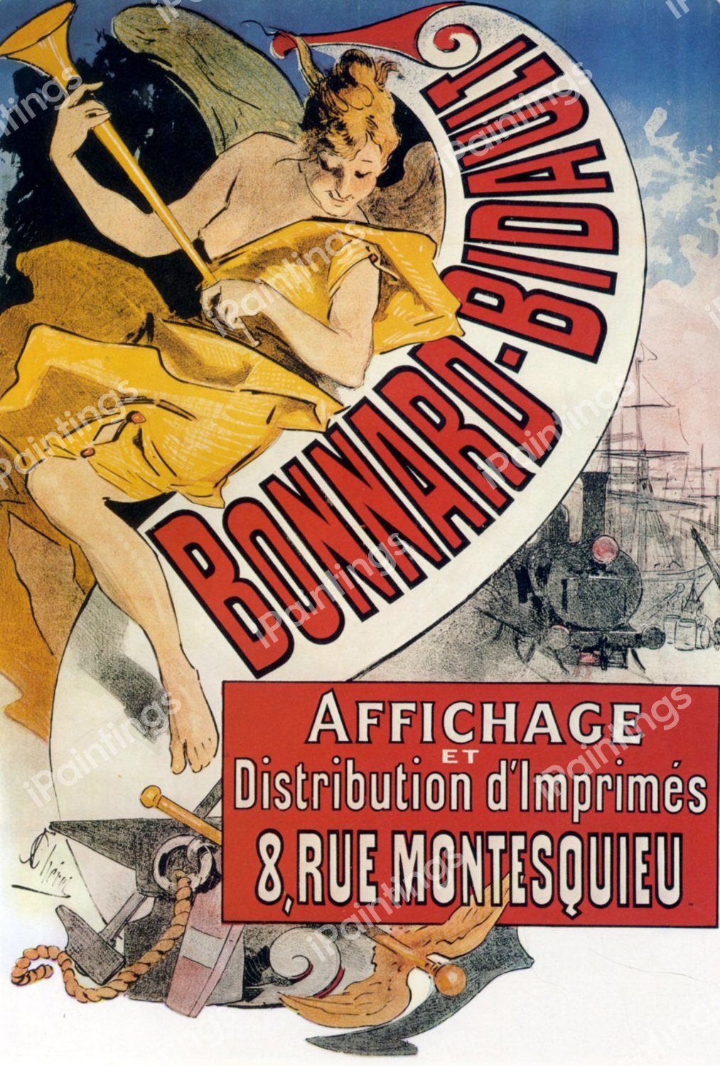 Bonnard-Bidault, 1887. The painting by Jules Cheret