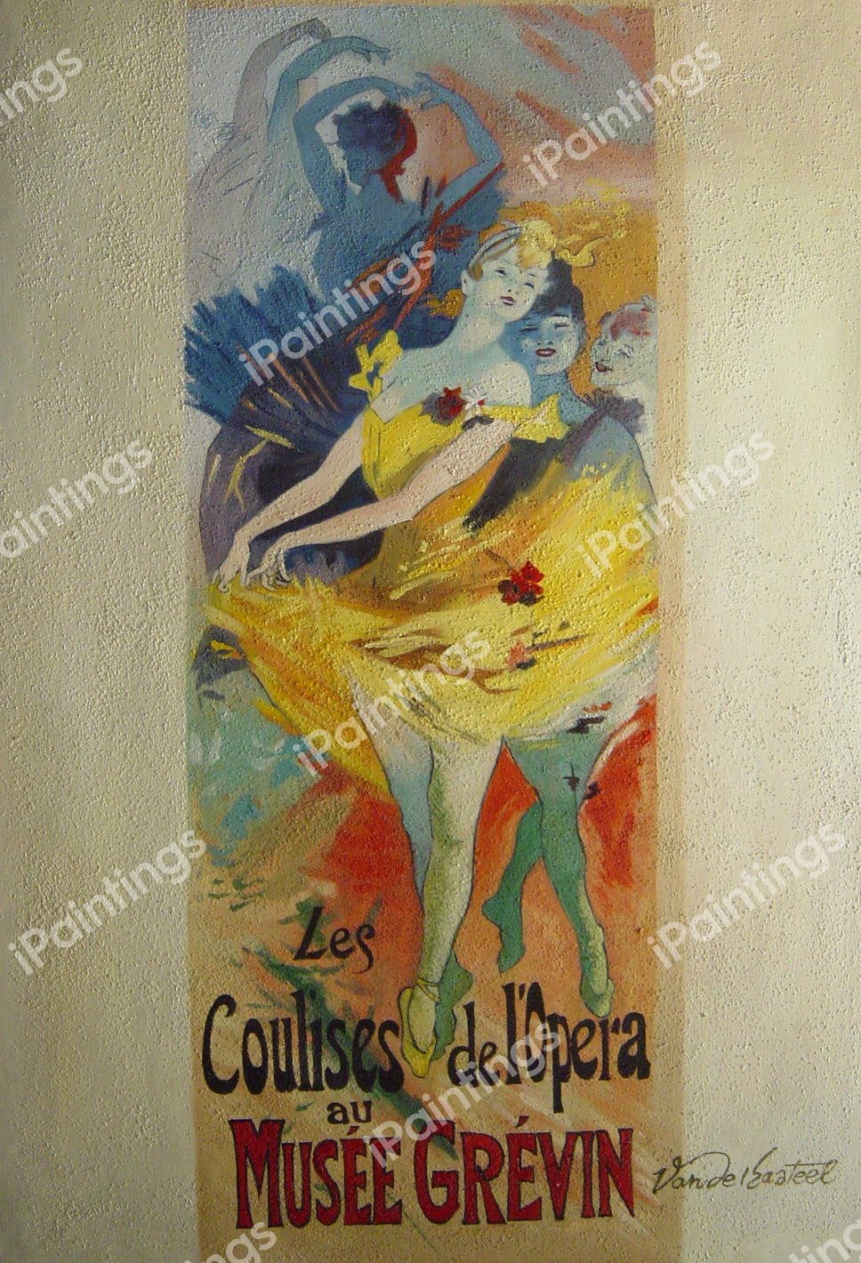 Les Coulisses de L'Opera. The painting by Jules Cheret