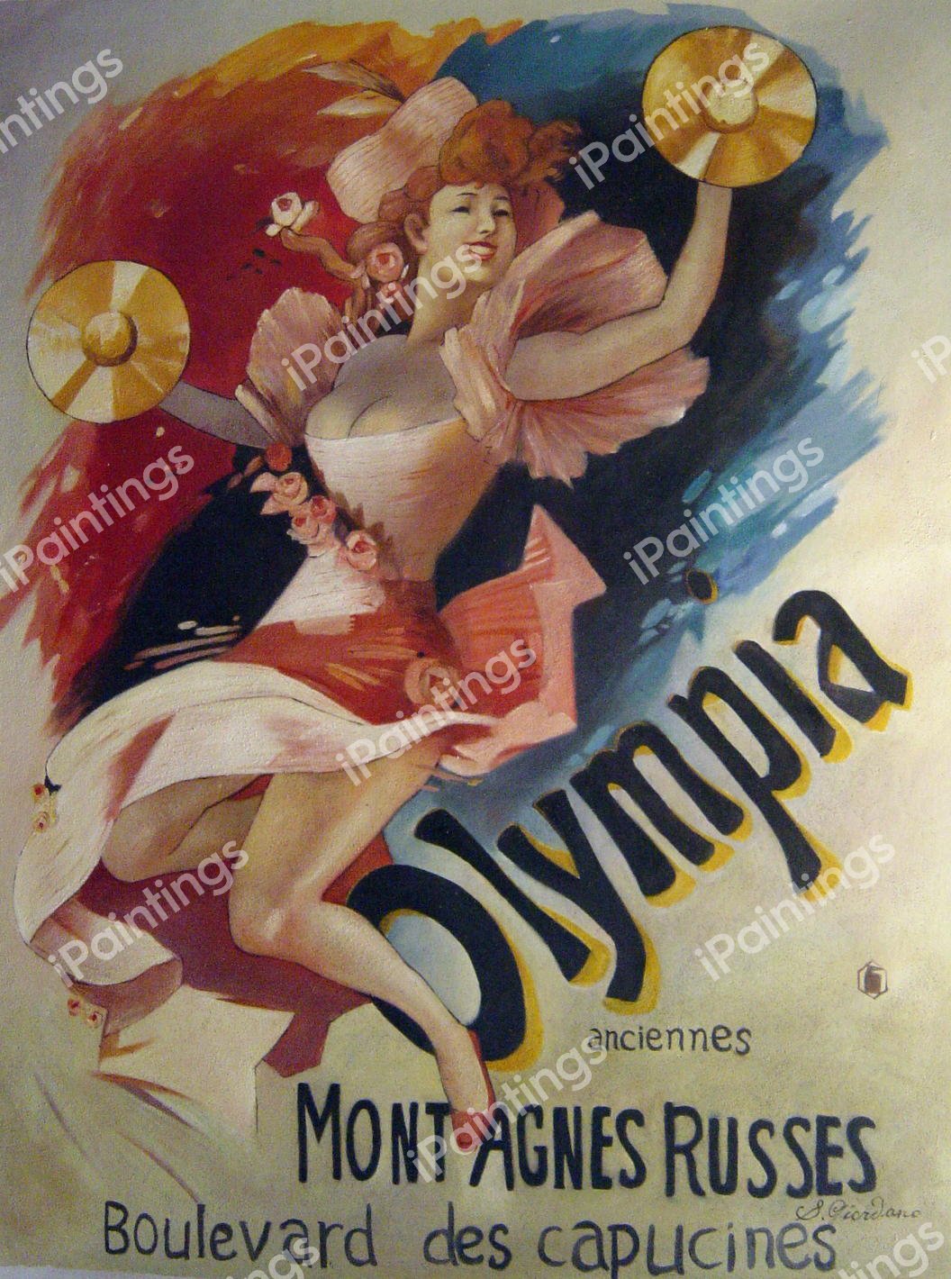Olympia. The painting by Jules Cheret