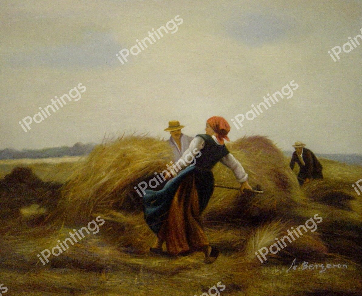 The Harvesters. The painting by Julien Dupre