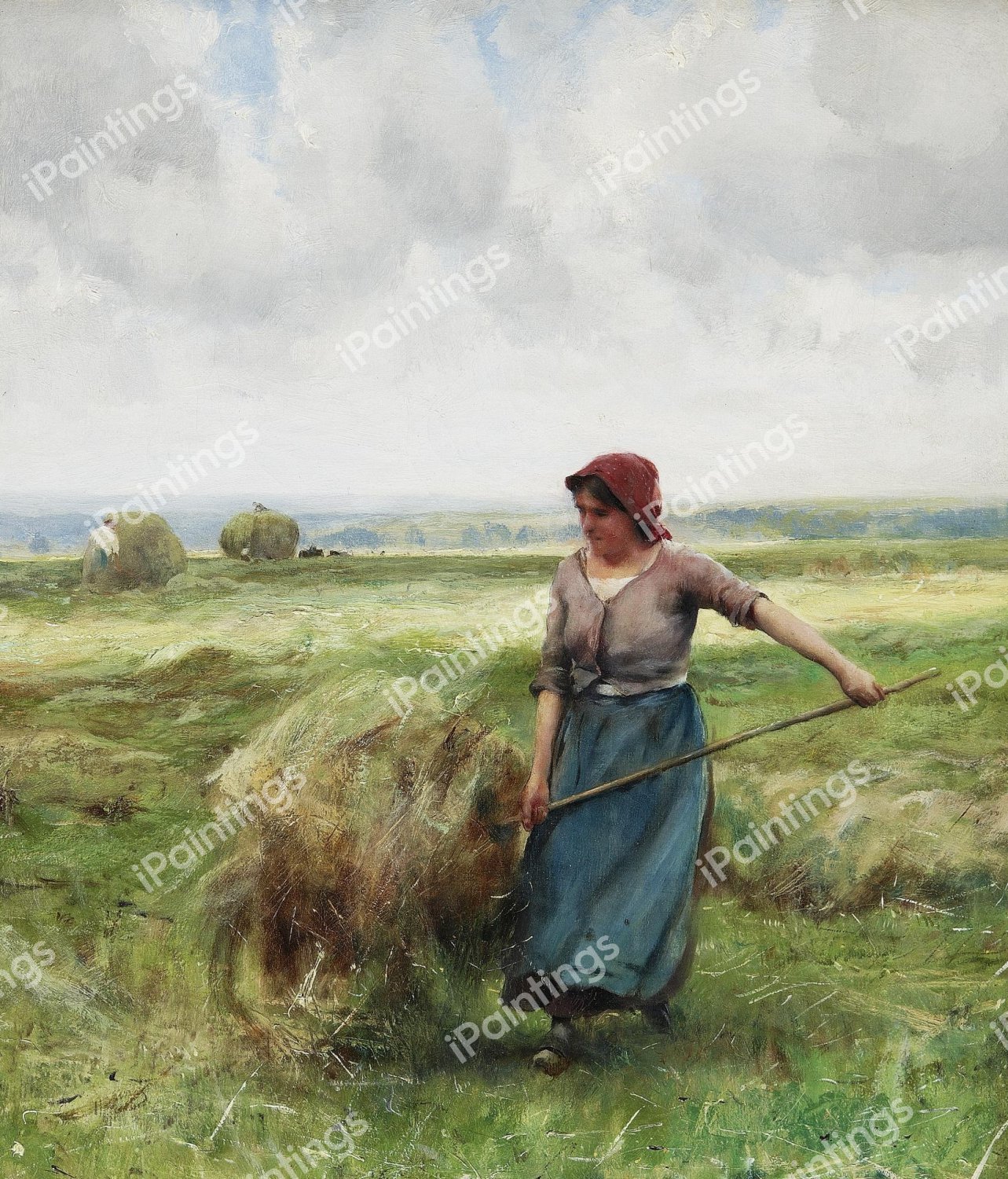 The Haymaker. The painting by Julien Dupre